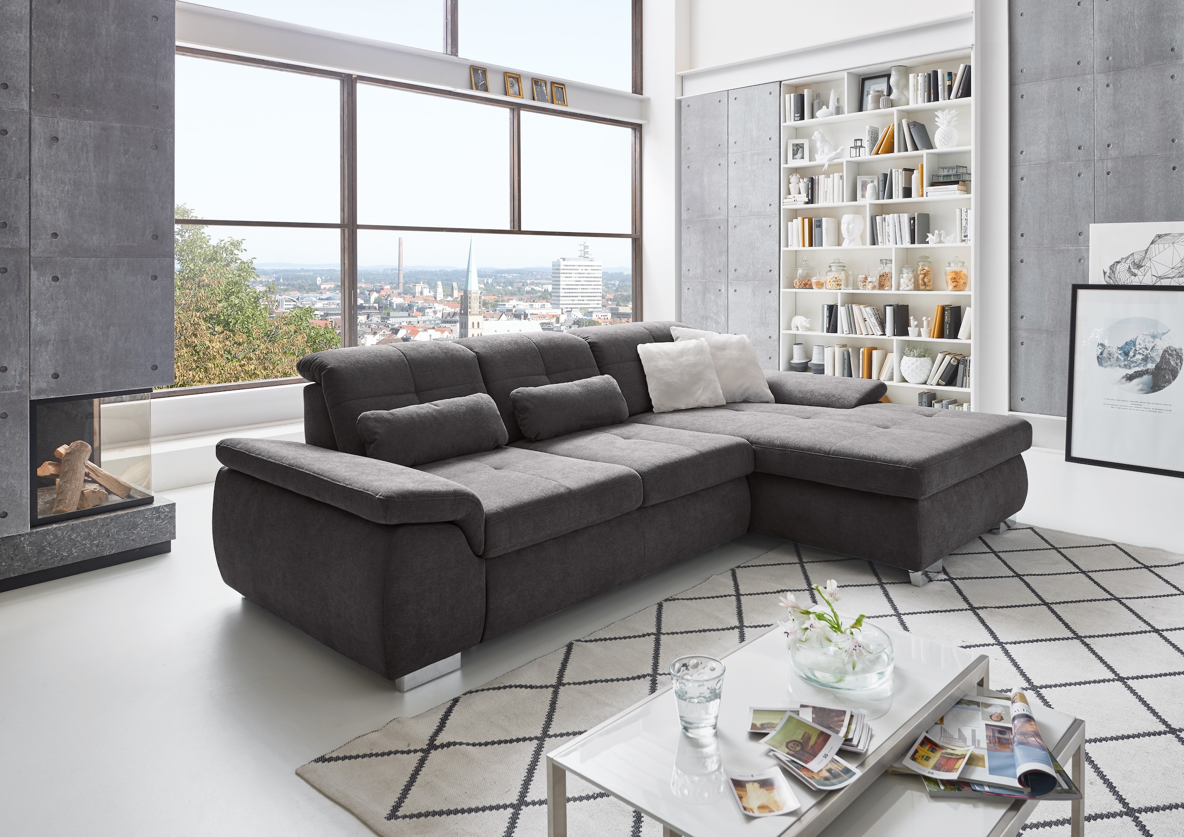 Die PlanBar Ecksofa »MP-IN16037 L-Form mit Kaltschaum-Polsterung«, mit Sitz günstig online kaufen