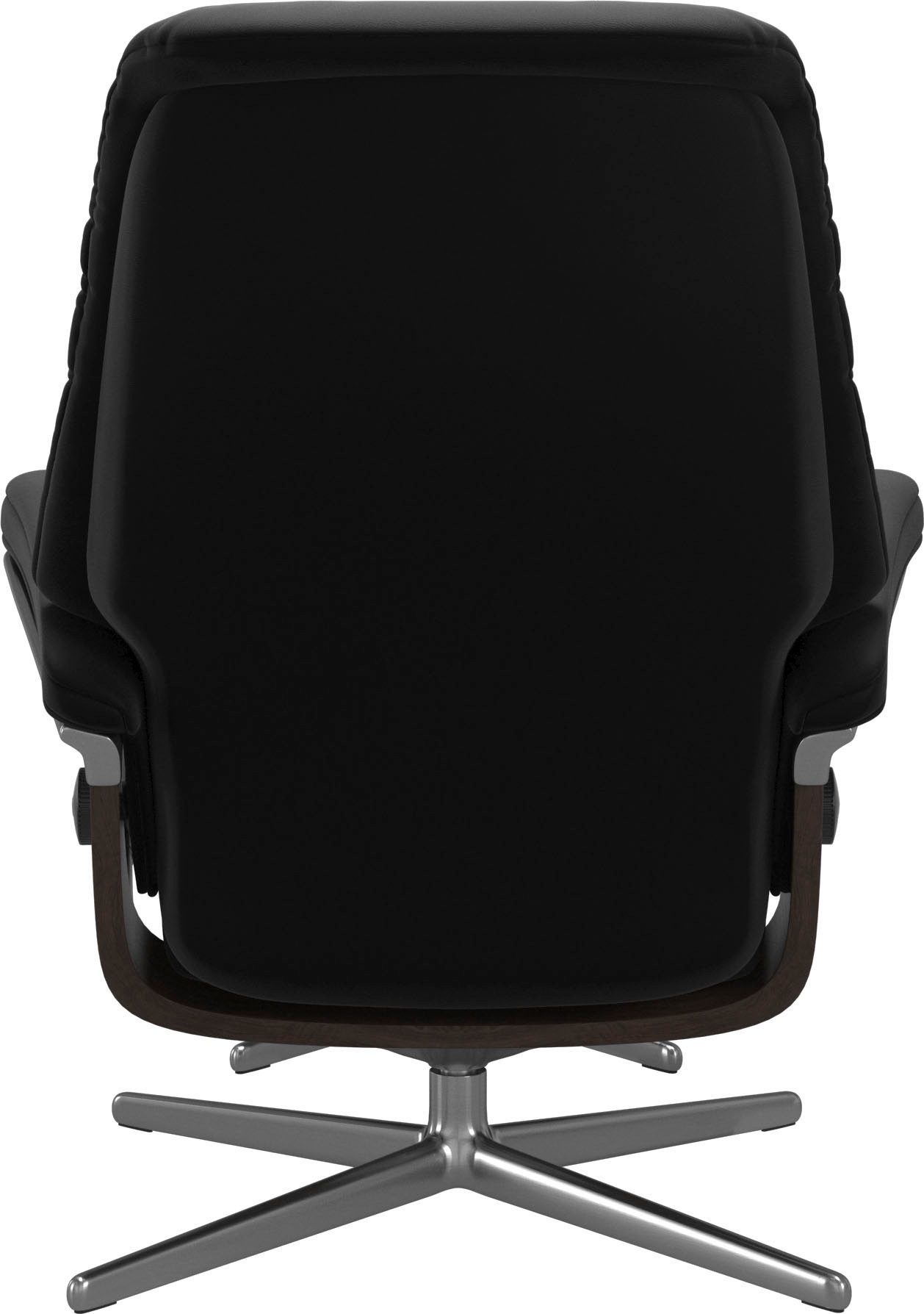 Stressless® Relaxsessel »Sunrise«, (Set, Relaxsessel mit Hocker), mit Hocker, mit Cross Base, Größe S, M & L, Holzakzent Wenge