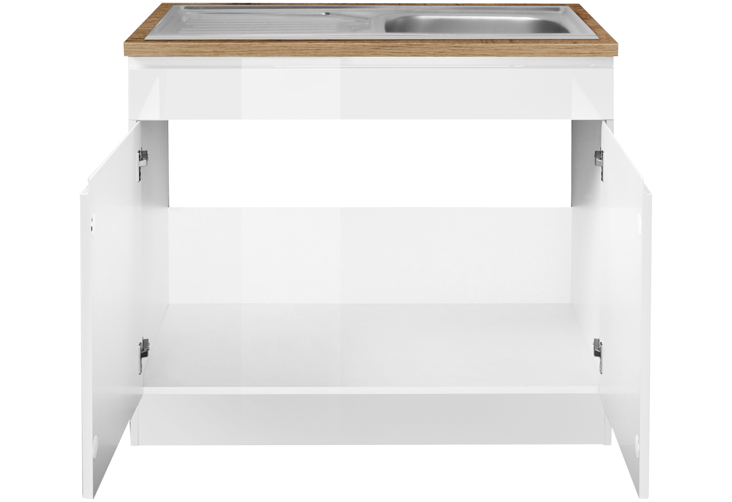 HELD MÖBEL Spülenschrank »Virginia«, 100 cm breit, inklusive Einbauspüle