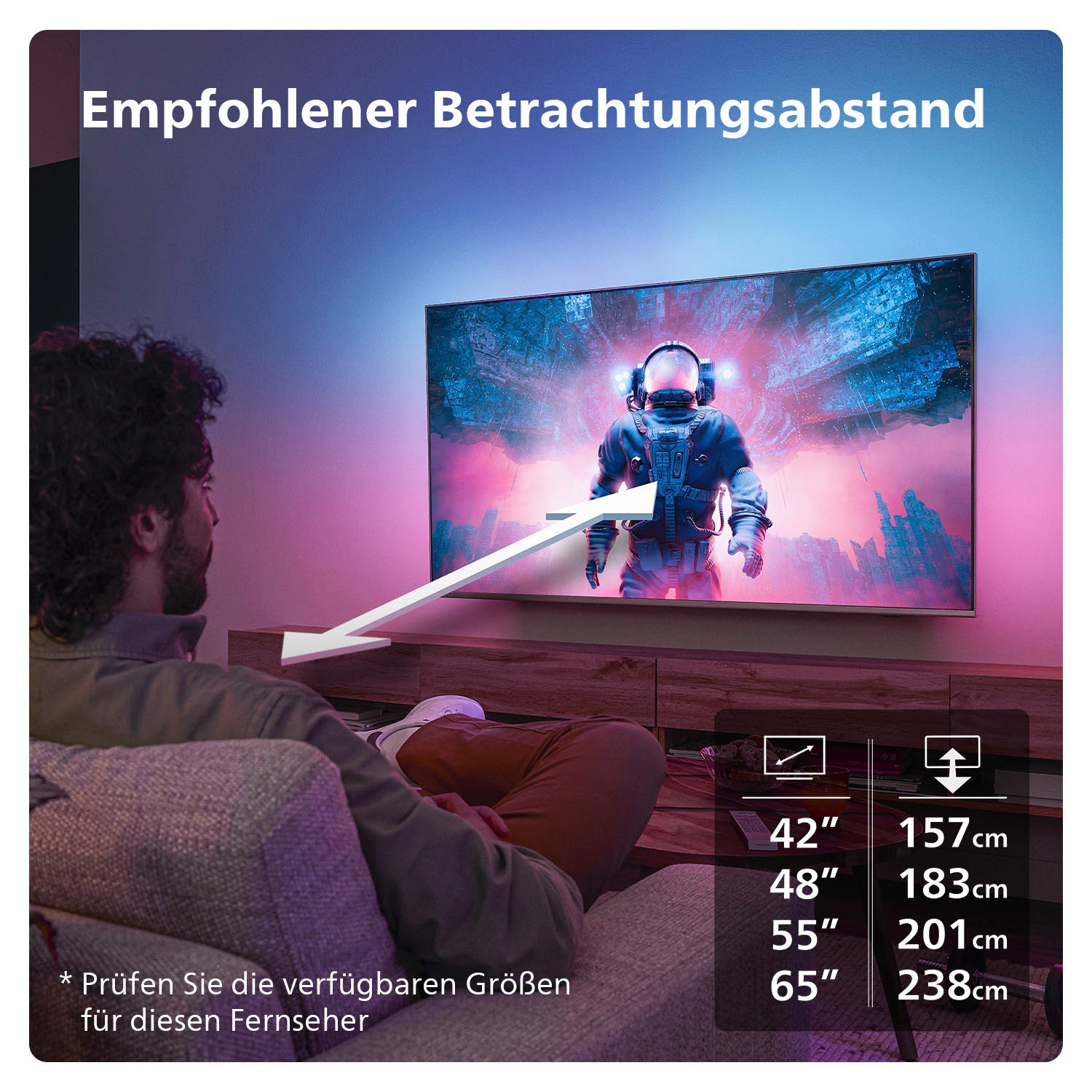 Philips OLED-Fernseher, 121 cm/48 Zoll, 4K Ultra HD, Google TV-Smart-TV