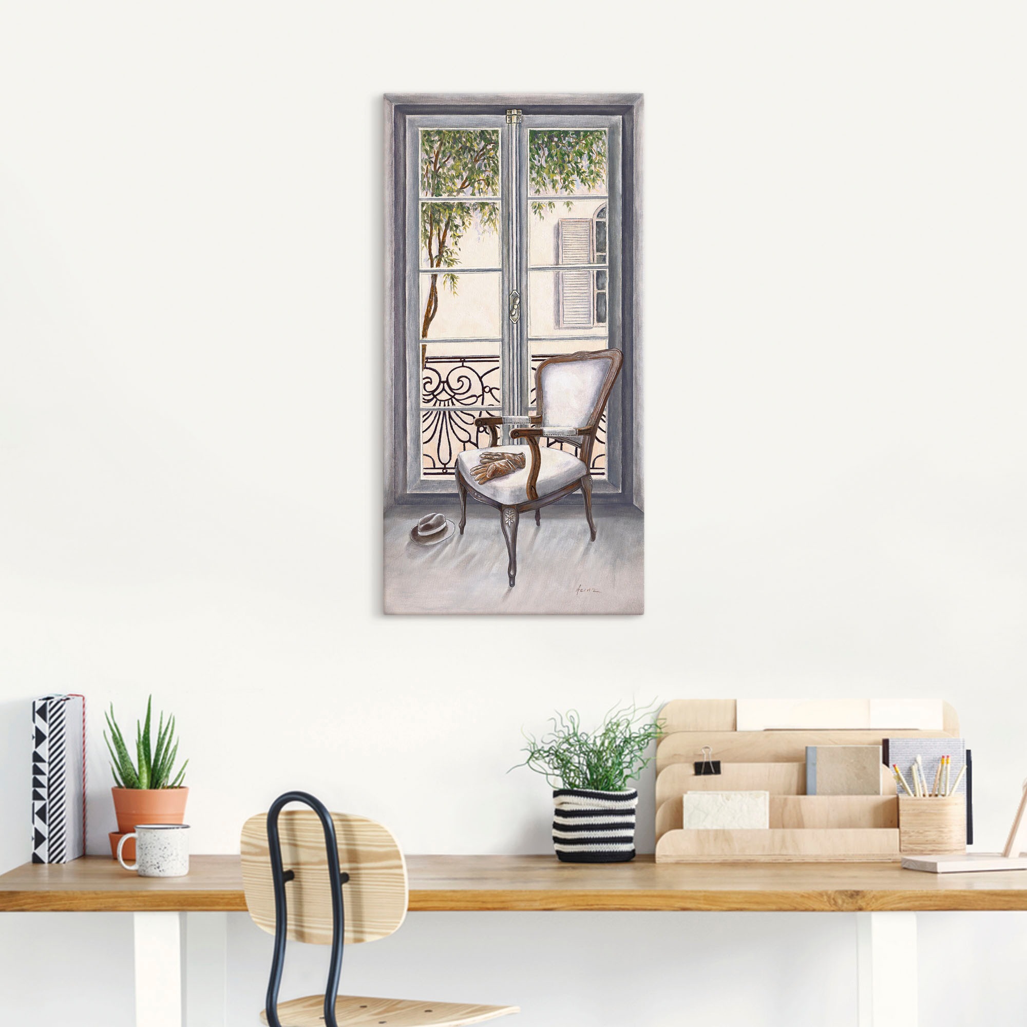 Artland Wandbild »Sessel vor einem Fenster« Innenarchitektur 1 Stk. tlg. al günstig online kaufen