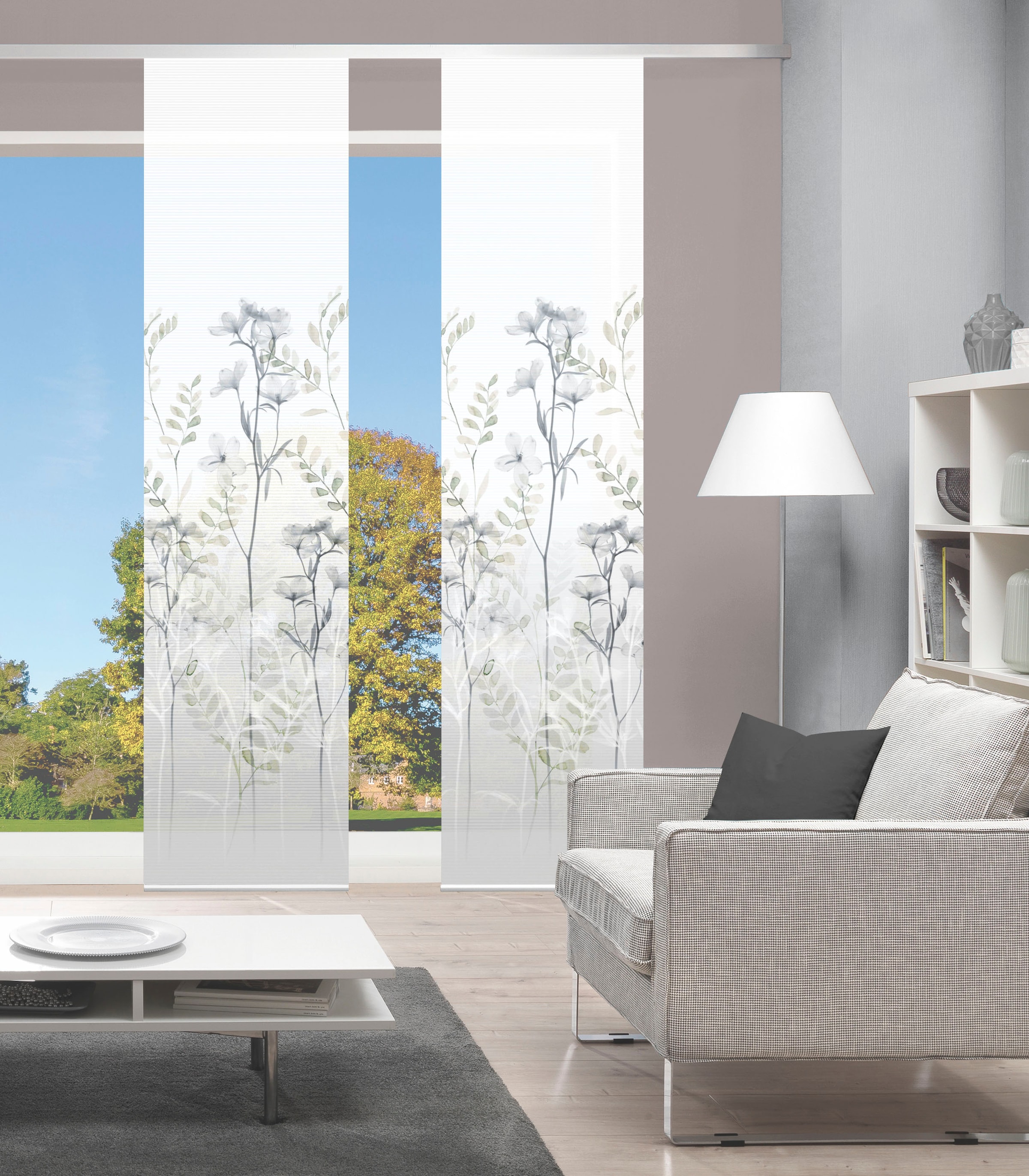 Vision S Schiebegardine »HELVIN 2er SET« Paneelwagen 2 Stk. tlg. Schiebevor günstig online kaufen