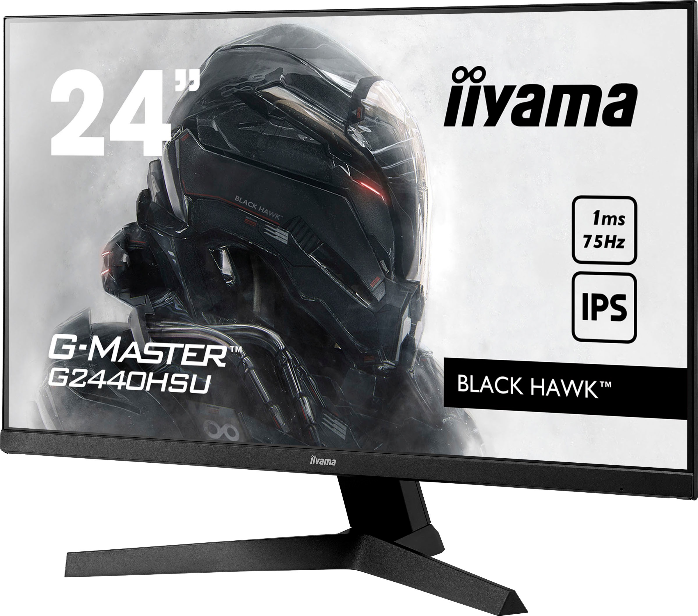 Iiyama Gaming-Monitor »G2440HSU-B1«, 61 cm/24 Zoll, 1920 x 1080 px, Full HD, 1 ms Reaktionszeit, 75 Hz