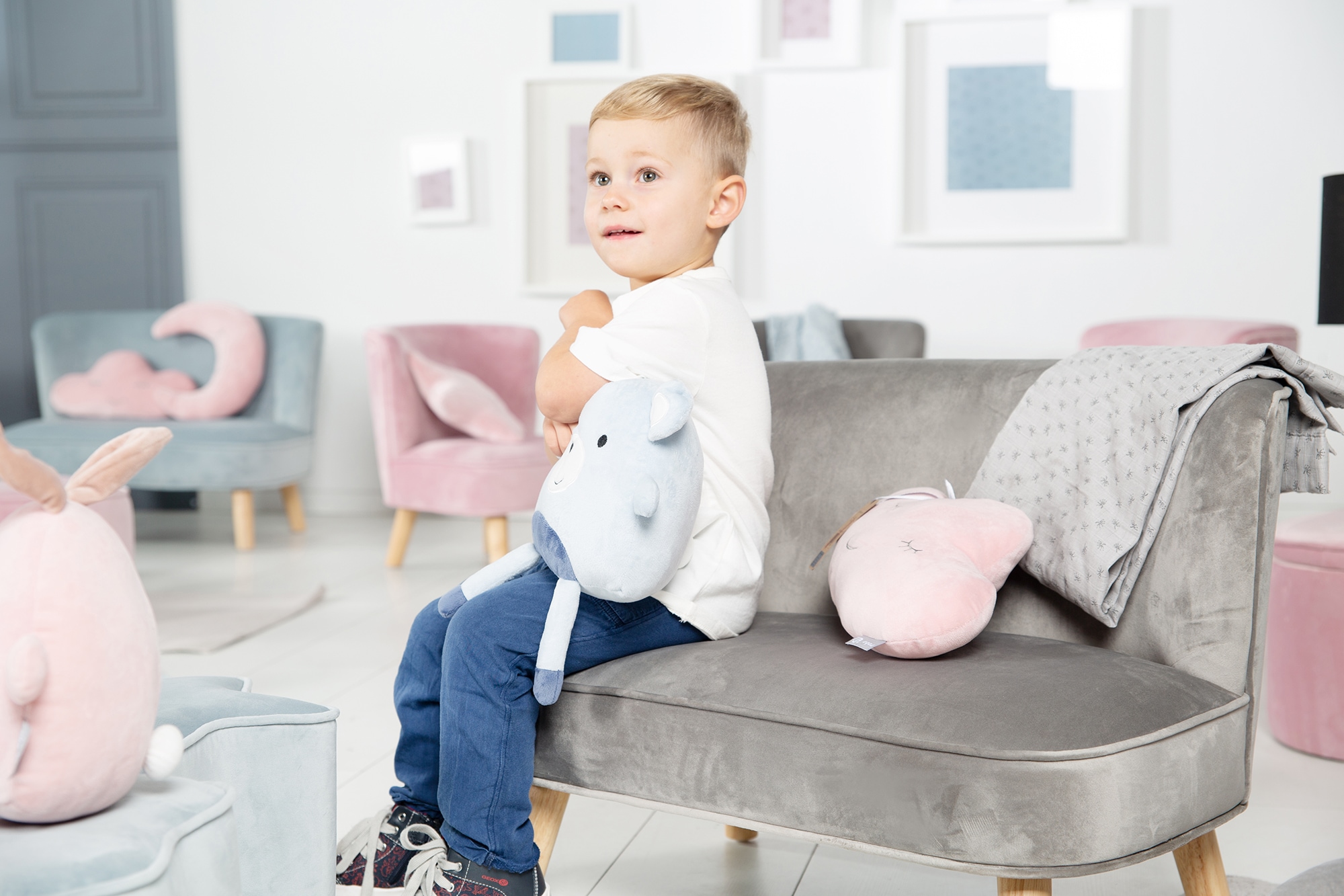 roba® Kindersofa »Lil Sofa«, mit Holzfüßen