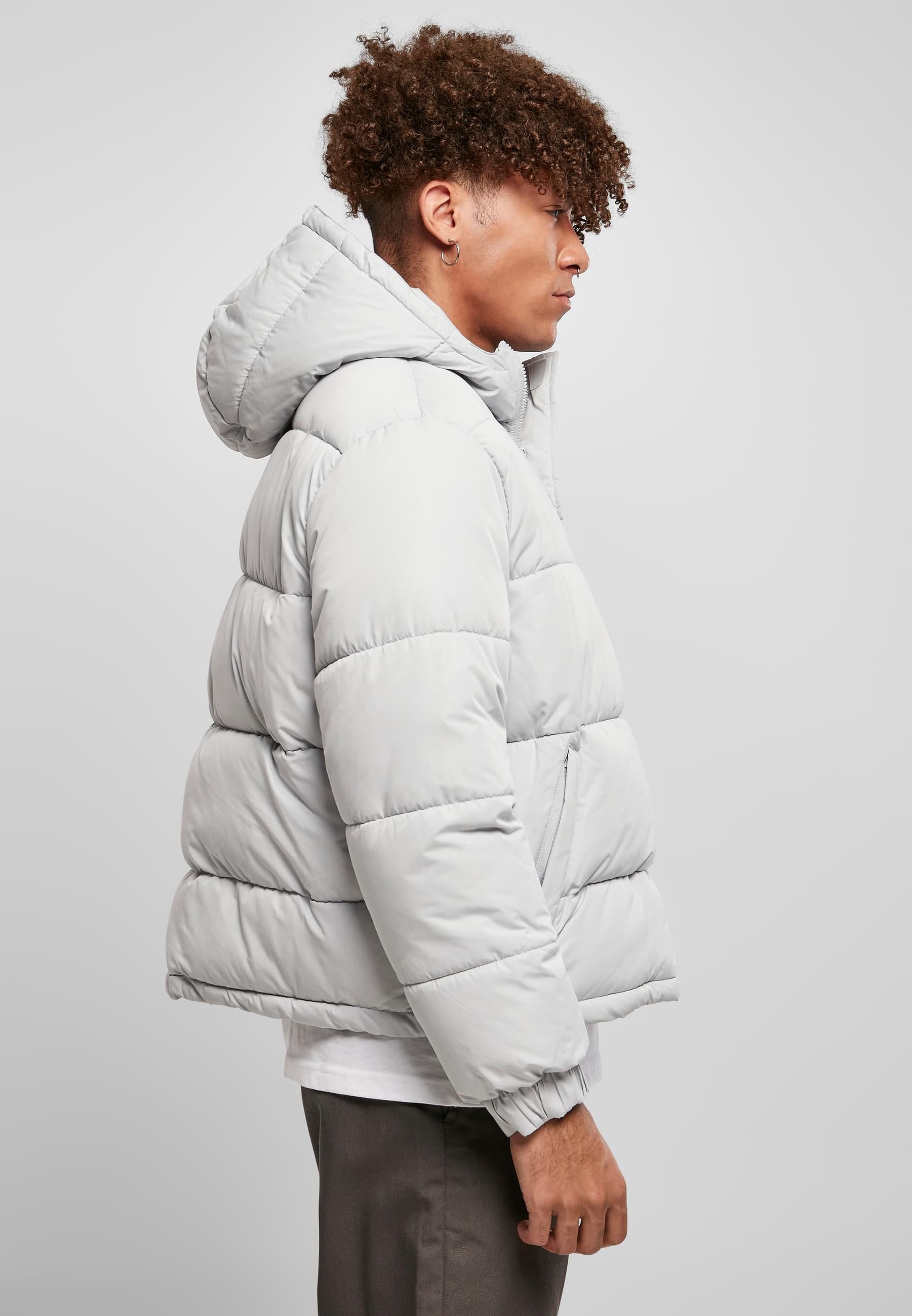 URBAN CLASSICS Winterjacke »Urban Classics Herren Hooded Cropped Pull Over Jacket« 1 Stk. tlg. mit Kapuze