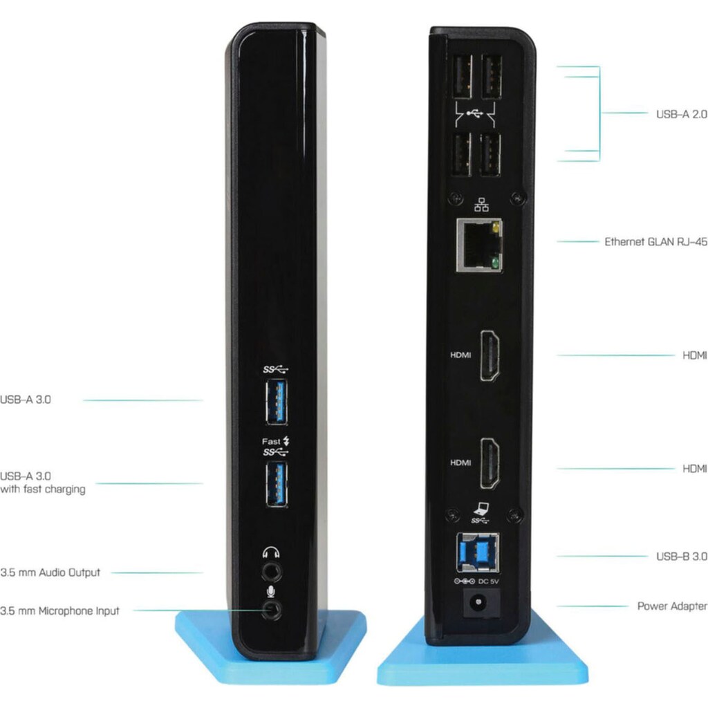 I-TEC Laptop-Dockingstation »USB 3.0/USB-C Dual HDMI Docking Station«