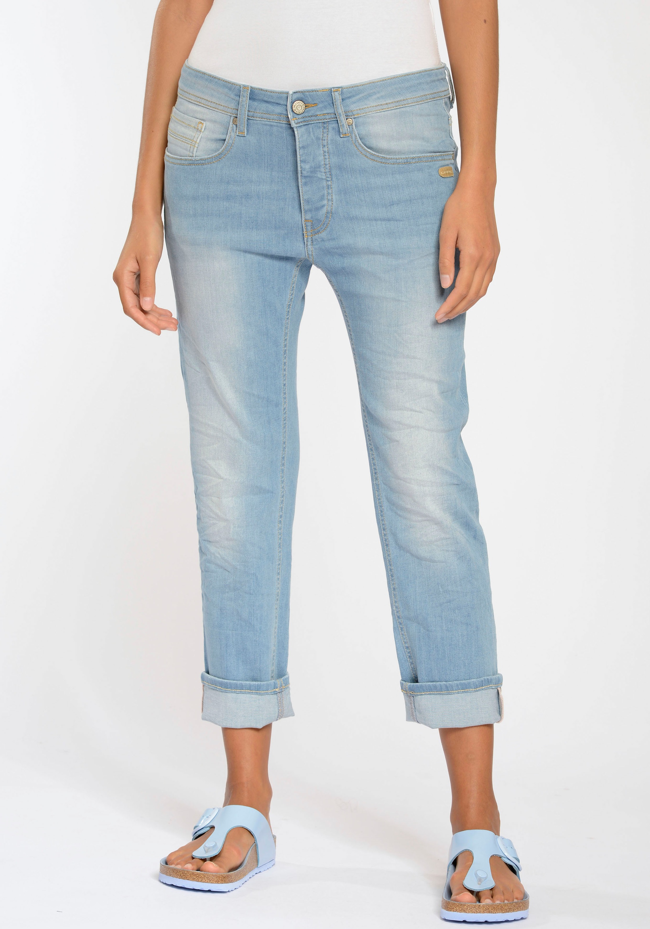 GANG Boyfriend-Jeans »94NICA CROPPED«, mit geraden und verkürzten Beinverlauf kaufen