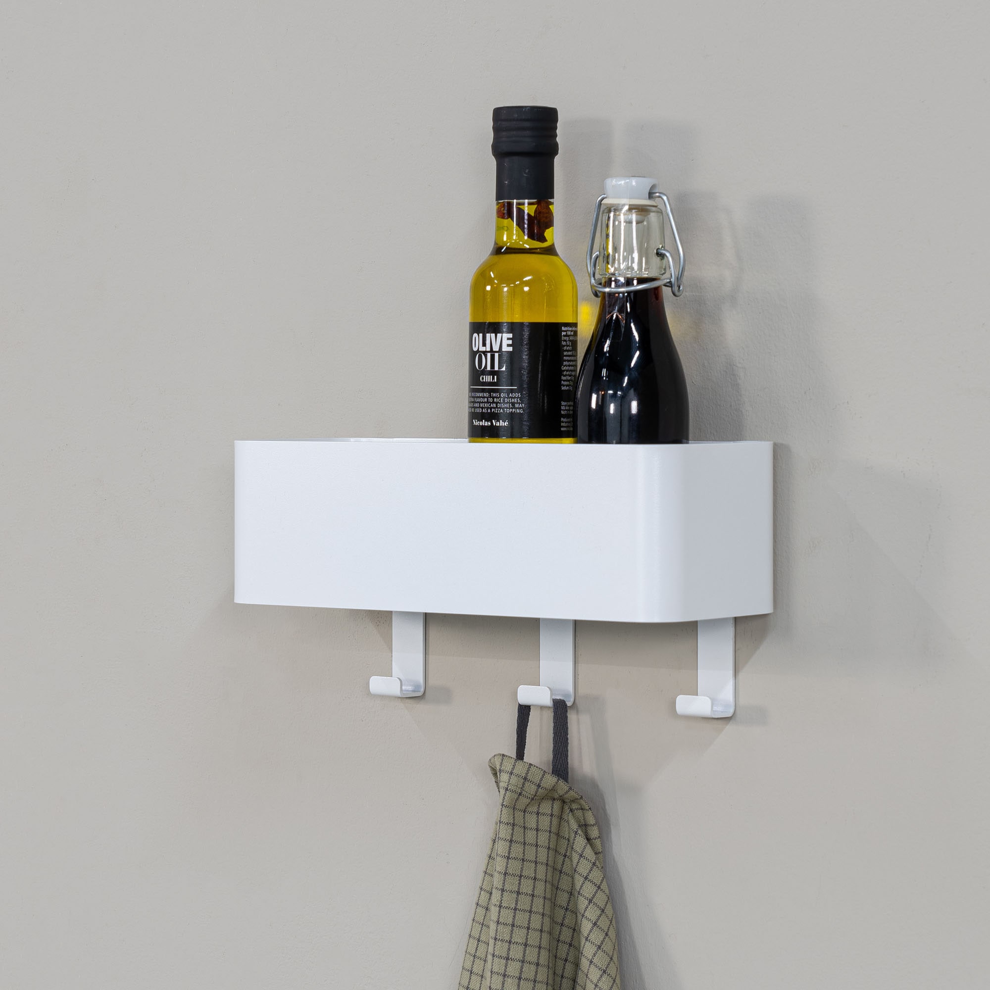 Spinder Design Garderobenhaken »Multi 3«, (1 St.), 2-in-1 Wandregal + Garderobe