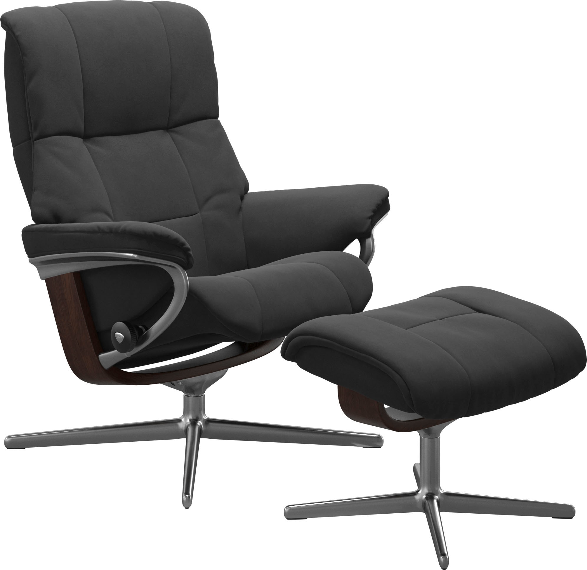 Stressless® Fußhocker »Mayfair«, mit Cross Base, Größe S, M & L, Holzakzent Braun