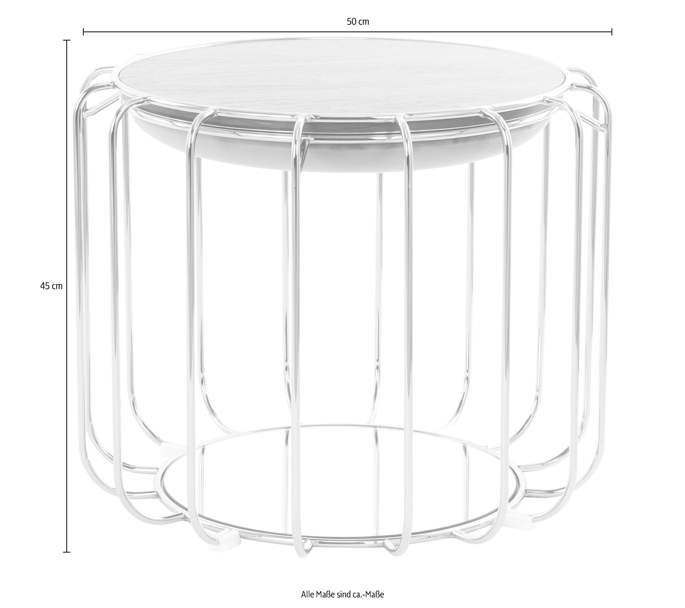 Kayoom Beistelltisch »Pouf Comfortable 110, abnehmbares und wendbares Oberteil«, (1 St.), praktisch umzuwandeln in Tisch oder Hocker, mit Spiegelglas