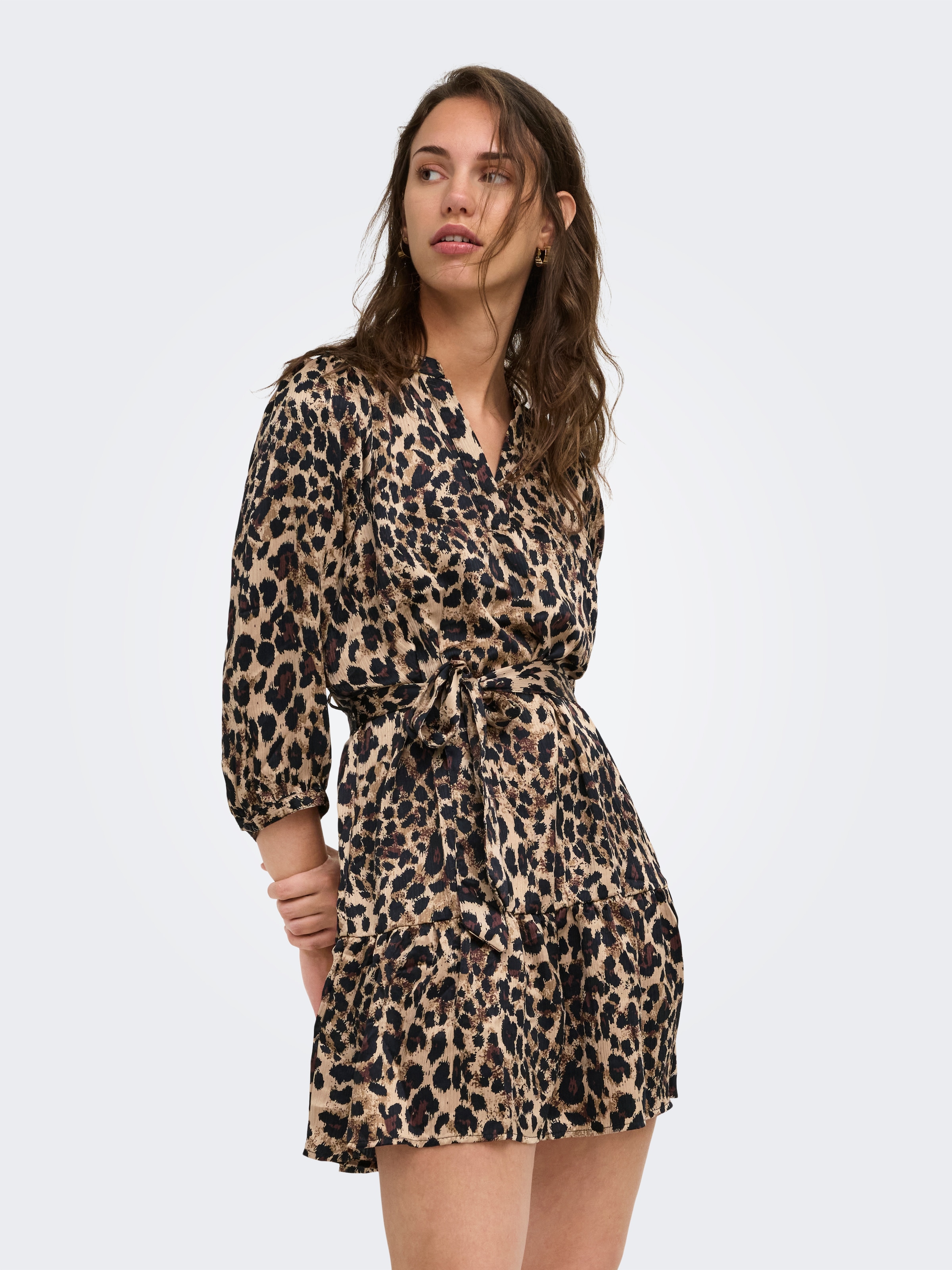 ONLY Tunikakleid »ONLALENA 3/4 MINI DRESS WVN« Polyester, regular fit