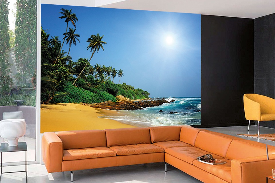 Papermoon Fototapete »Sri Lanka Tropical Beach« glatt günstig online kaufen
