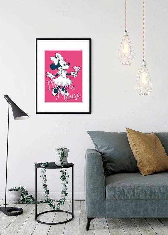 Komar Bild »Minnie Mouse Girlie«, Disney, (1 St.), Wandbild zur Dekoration im Kinderzimmer - ohne Rahmen