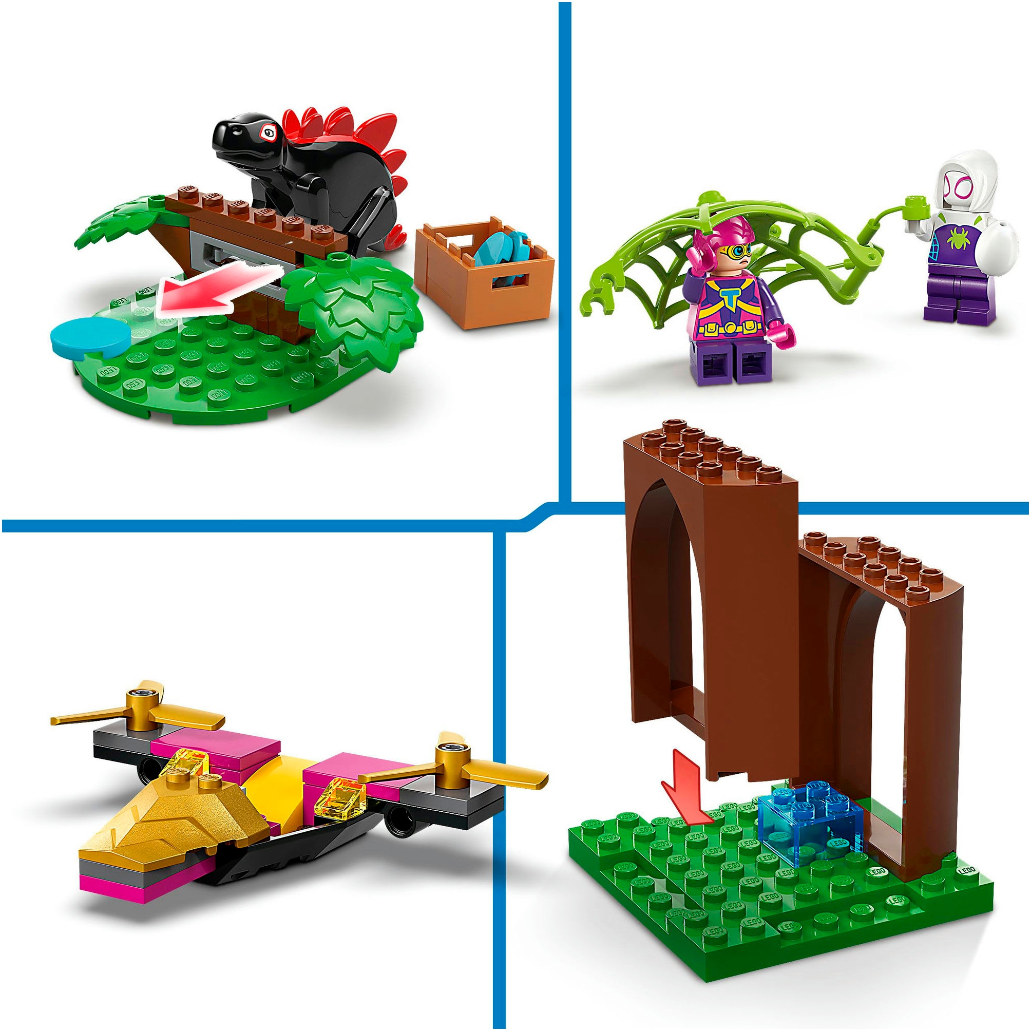 LEGO® Konstruktionsspielsteine »Showdown am Baumhaus: Spidey-Rex vs. Gobby-Raptor (11200), LEGO Spidey«, (143 St.), Made in Europe