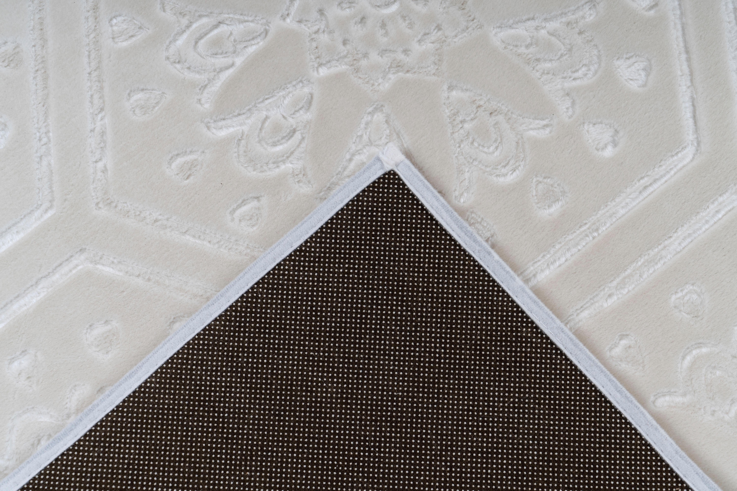 calo-deluxe Teppich »Latemar 300«, rechteckig, 7 mm Höhe, weiche Fell Haptik, Relief Muster, Wohnzimmer, Schlafzimmer