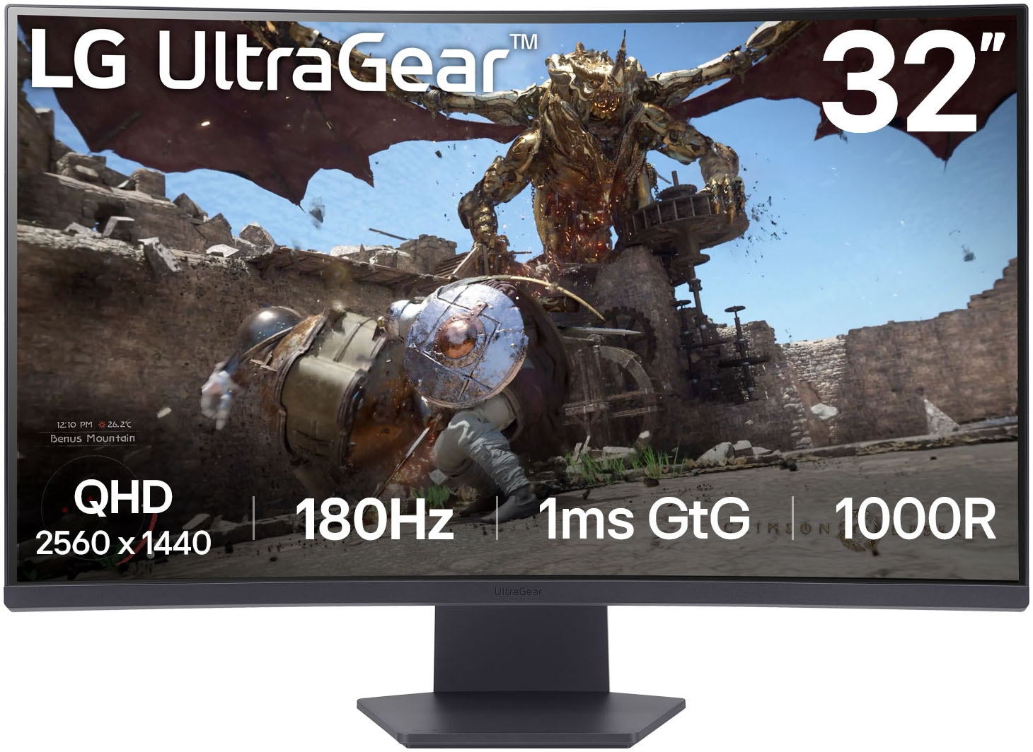 Curved-Gaming-Monitor »32GS60QX«, 80 cm/32 Zoll, 2560 x 1440 px, QHD, 1 ms...