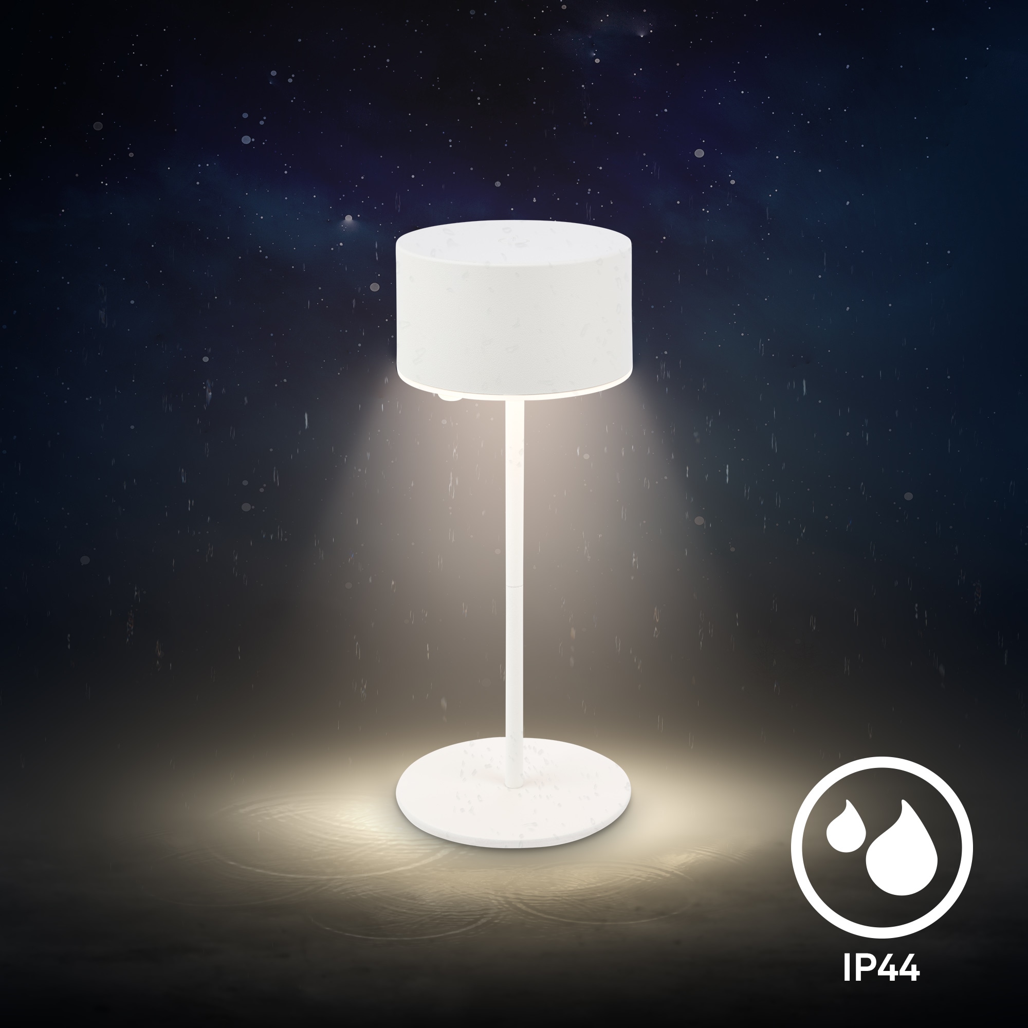 Briloner Leuchten LED Tischleuchte »KIRA« LED-Modul 1 Stk. Warmweiß 8x19 cm, Akku tauschbar, Indoor/Outdoor, Wohnzimmer, Flur, Balkon