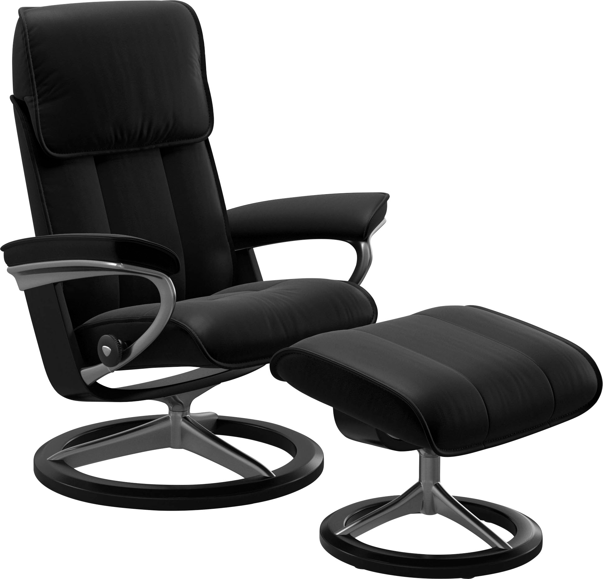 Stressless "Admiral" Set, Relaxsessel inkl. Hocker, mit Signature Base, Grö günstig online kaufen