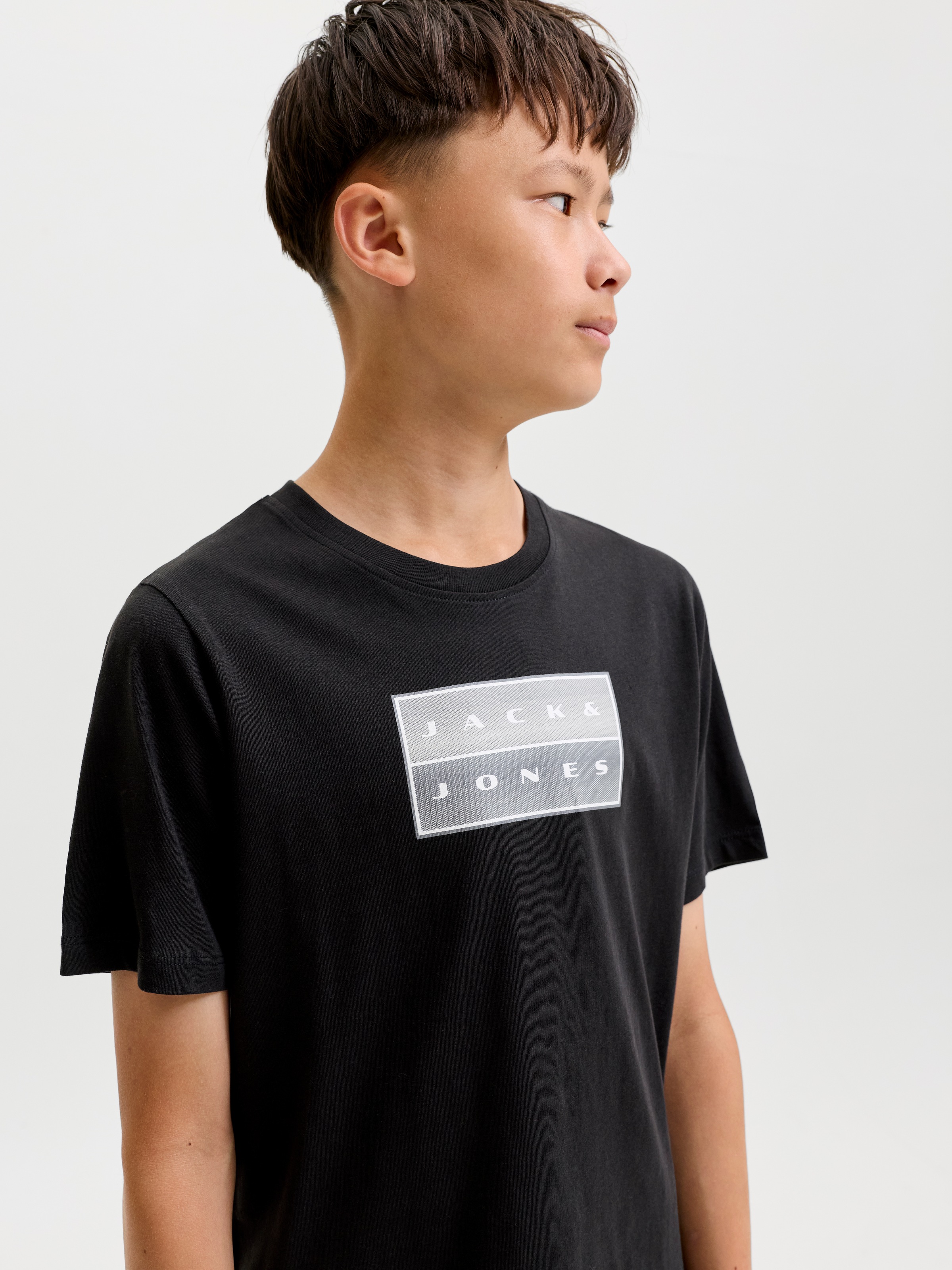 Jack & Jones Junior »JCOFUSION DOTS PRINT TEE SS CN JNR« Baumwolle, normal geschnitten