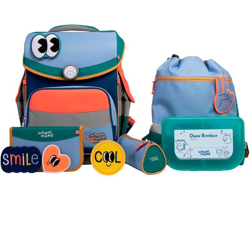 SCHOOL-MOOD Schulranzen »Timeless Pro« retroreflektierende Flächen Happy Sapphire