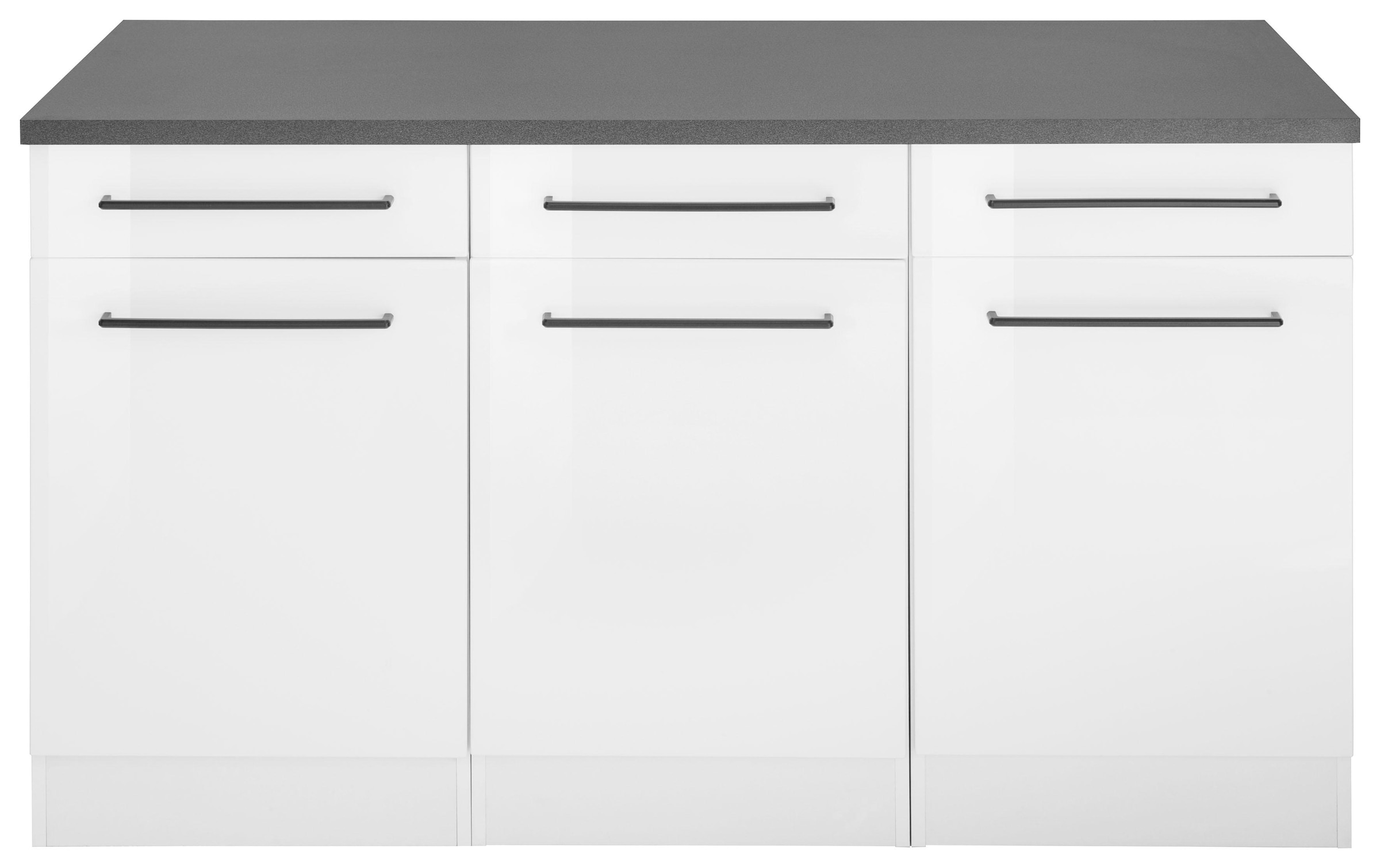 KOCHSTATION Unterschrank »KS-Tulsa« 150 cm breit, 3 Schubkästen, 3 Türen, auch als Sideboard verwendbar