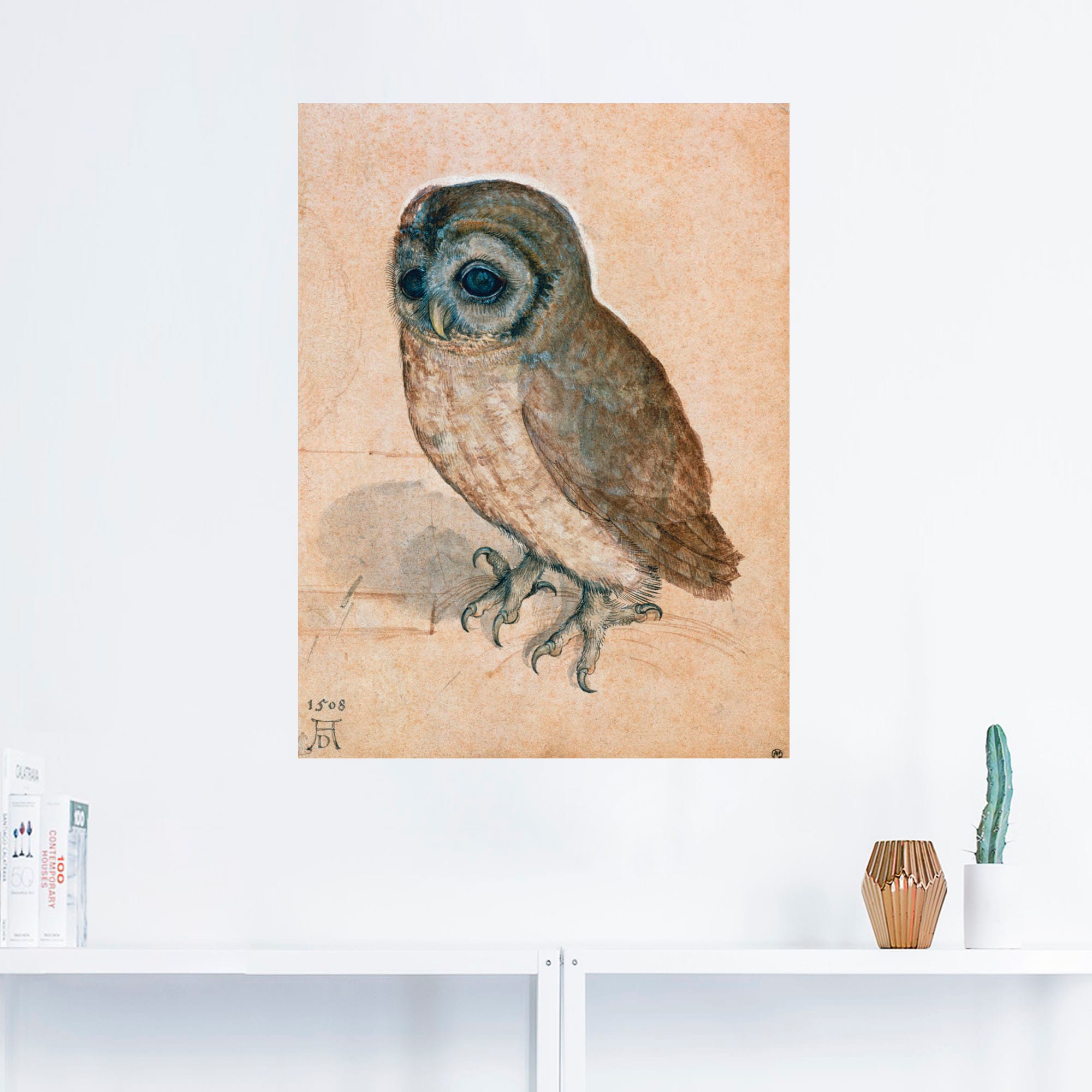 Artland Wandbild »Käuzchen. 1508«, Vögel, (1 St.), als Leinwandbild, Wandaufkleber oder Poster in versch. Größen