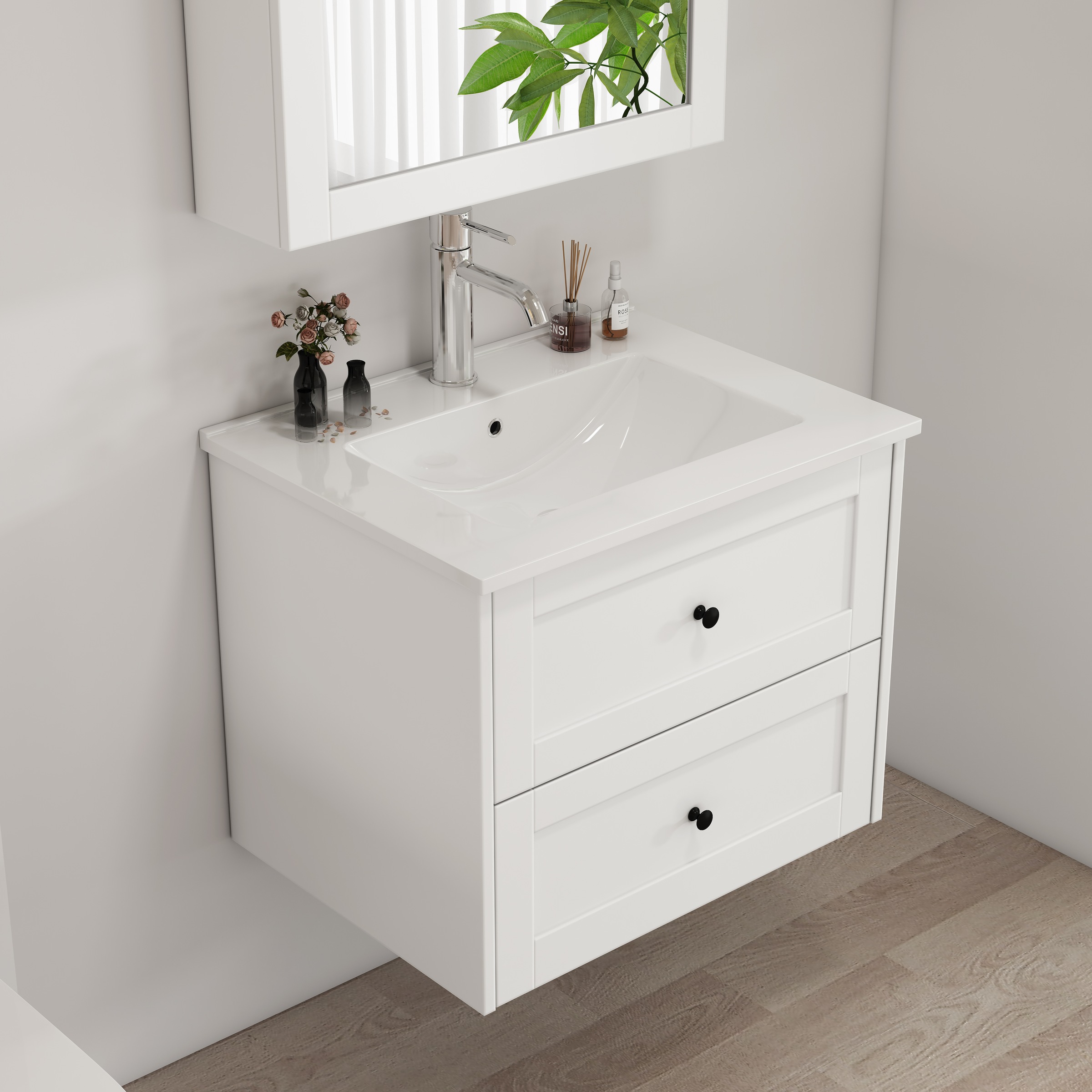 welltime Waschtisch »Rotterdam« Badmöbel inkl. Keramikwaschbecken, in versc günstig online kaufen