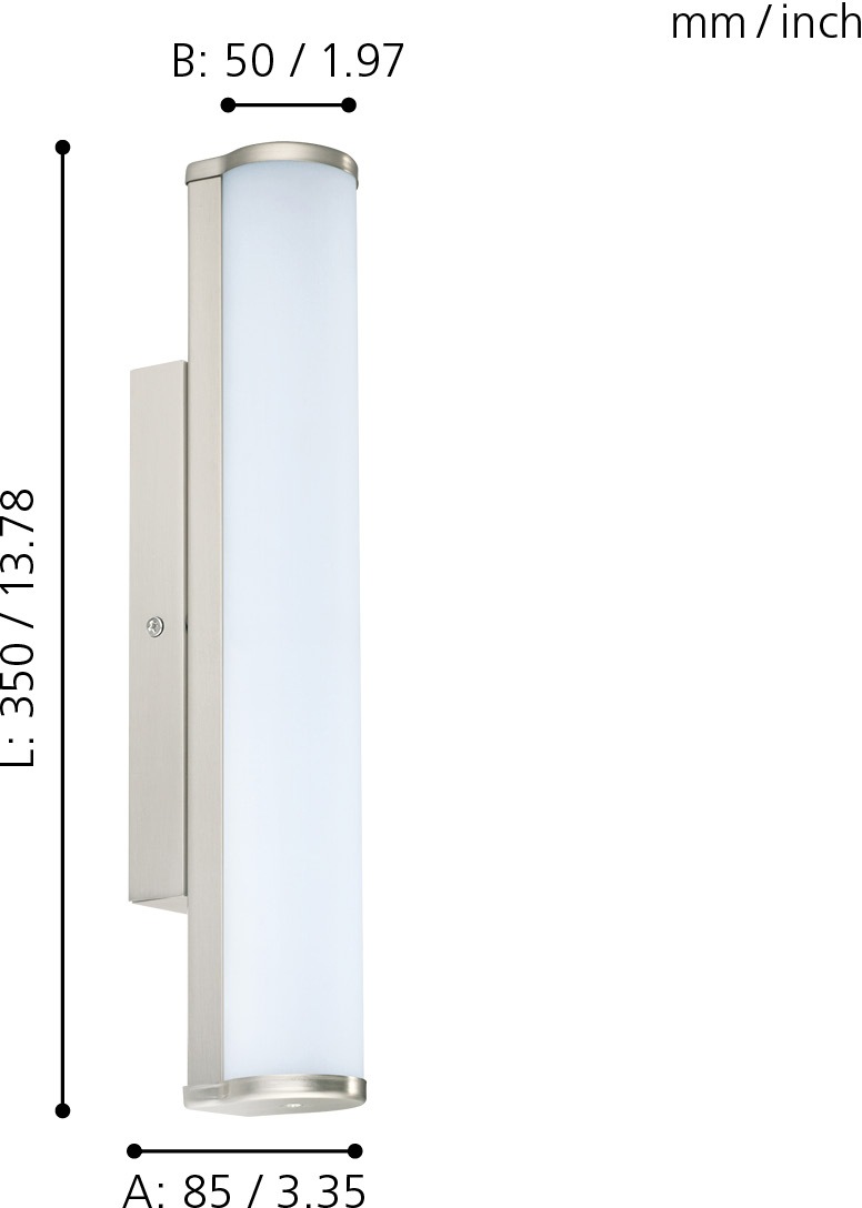EGLO LED Bad-Wandleuchte »CALNOVA«, Schutzart IP44, inkl. LED Leuchtmodul günstig online kaufen