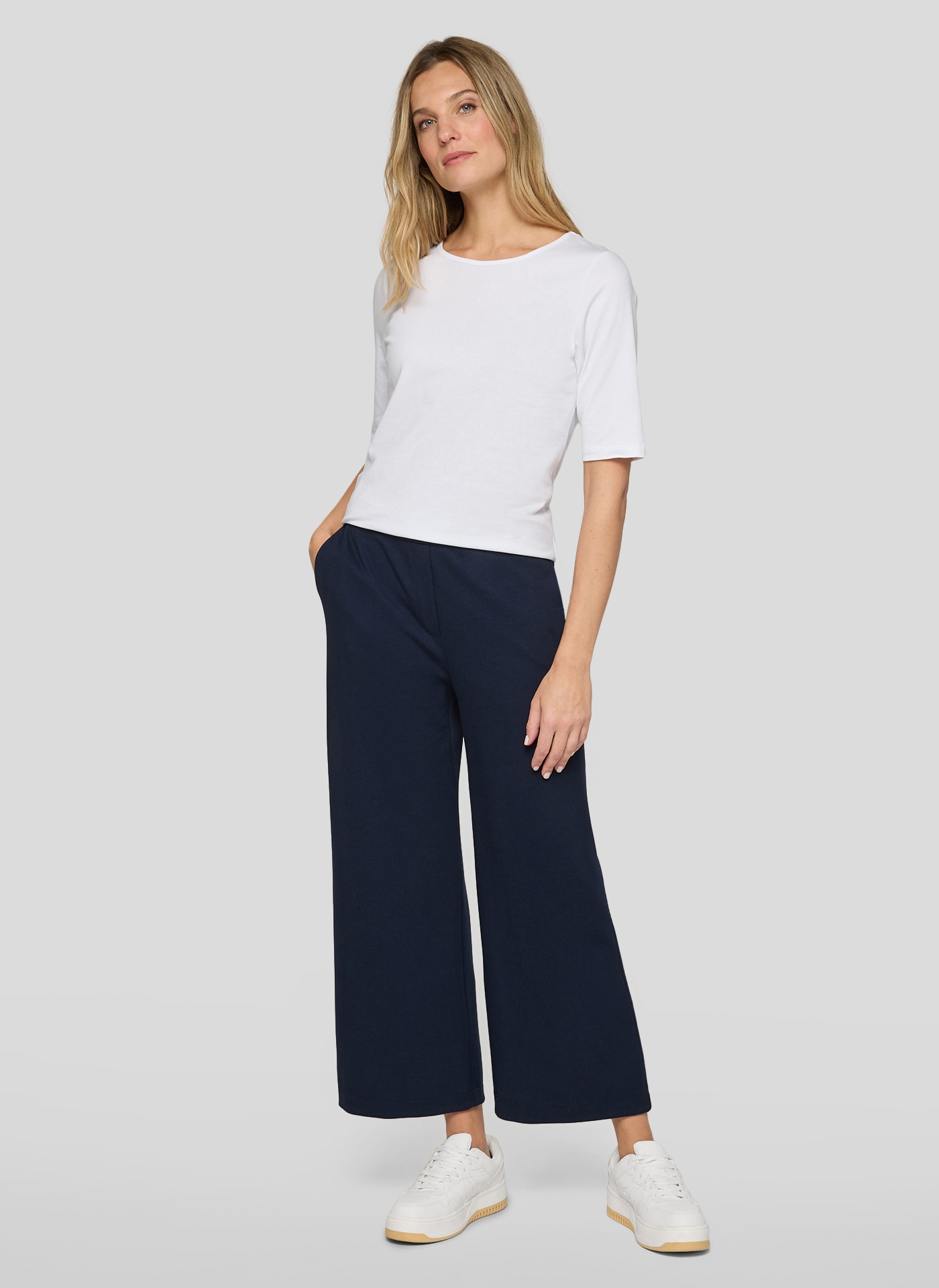 Rabe Stoffhose  7/8-Länge, mit weitem Bein
