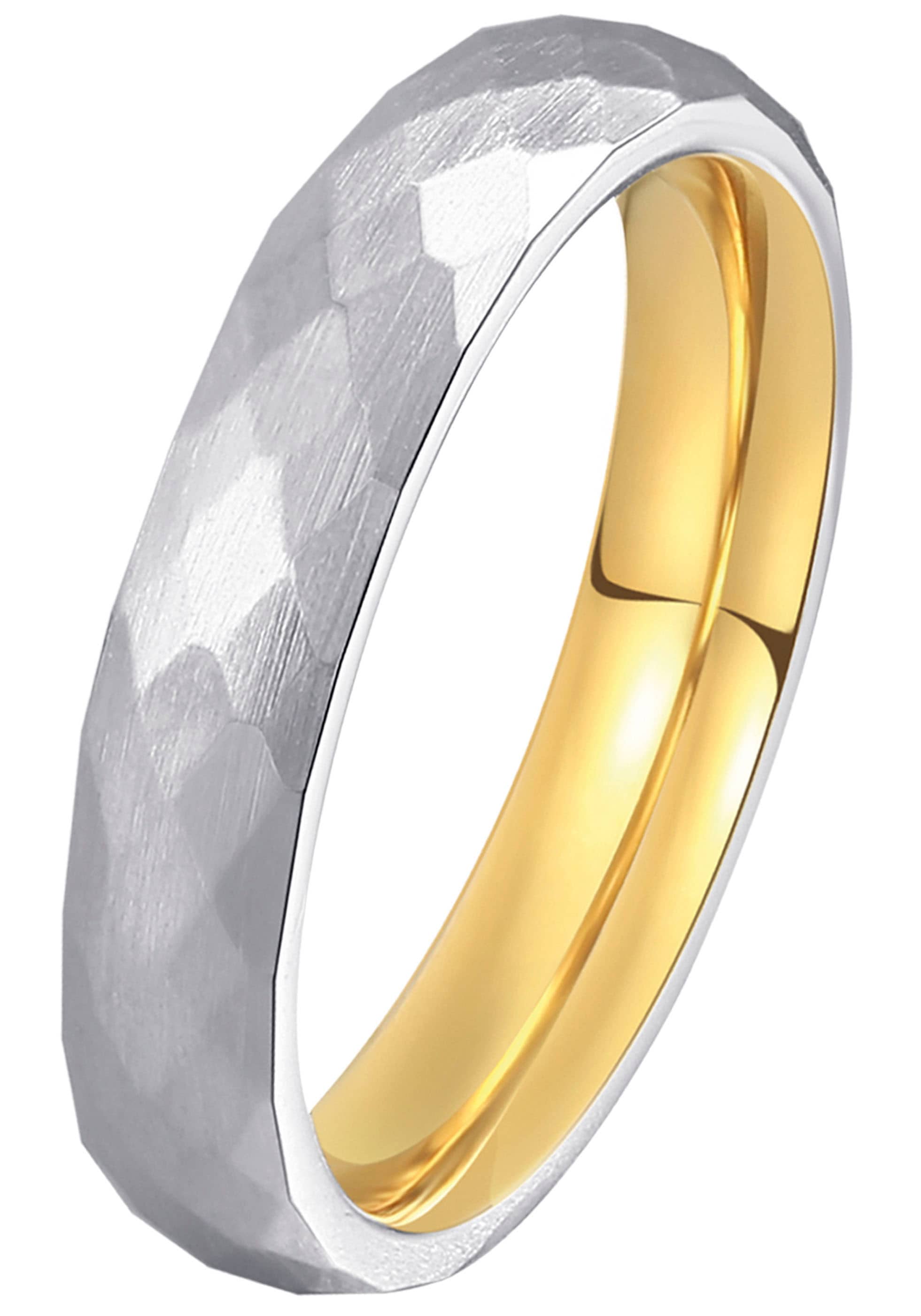 DOOSTI Trauring »Schmuck Geschenk Edelstahl Trauring Ehering Partnerring LIEBE«, wahlweise mit oder ohne Zirkonia