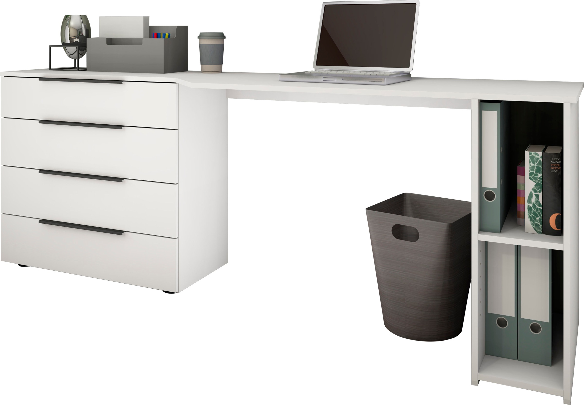 borchardt Möbel Schreibtisch »Tom«, mit Stauraum, Breite 196 cm günstig online kaufen