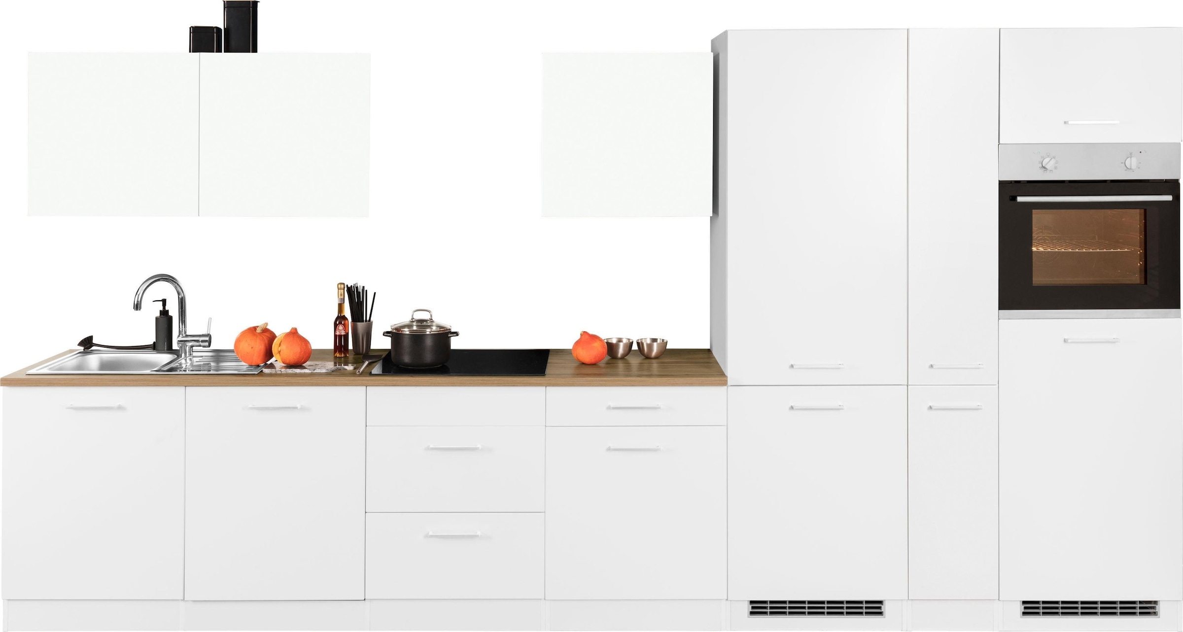 KOCHSTATION Küchenzeile »KS-Kehl«, ohne E-Geräte, Breite 390 cm, für Kühl/G günstig online kaufen