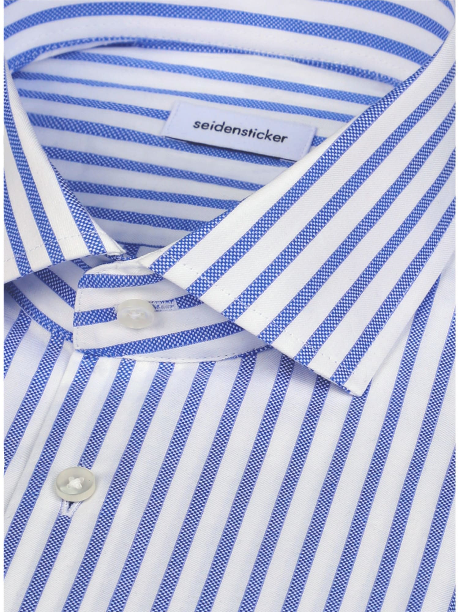 seidensticker Businesshemd »Schwarze Rose« Shaped 1/1 Kentkragen Gestreift