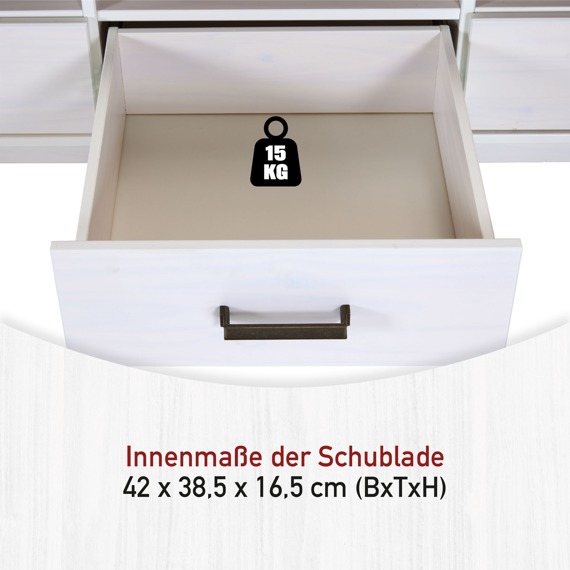 Inter Link TV-Schrank »Maluno« 1 Stk. tlg. Kiefer Massiv, Soft-Close, Stauraum, BxTxH: ca. 166,4 x 48 x 53,2 cm