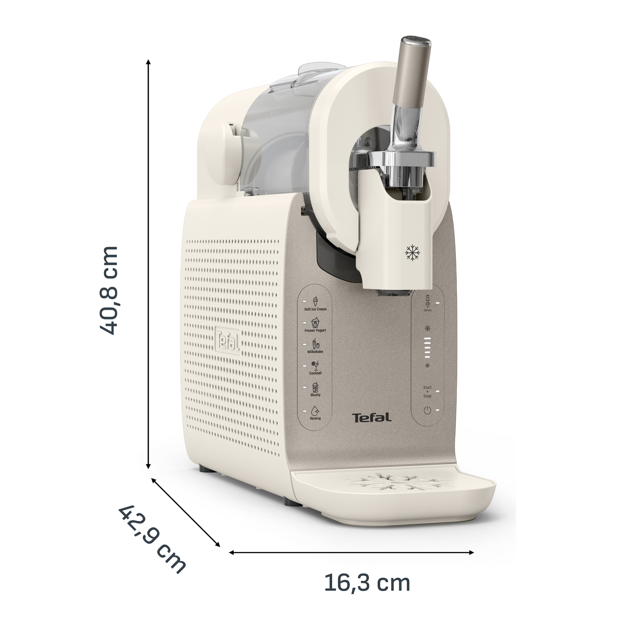 Tefal Slush-Eismaschine »Freezi« 5 Automatikprogramme, 8 Portionen in einer Zubereitung, Spülprogramm
