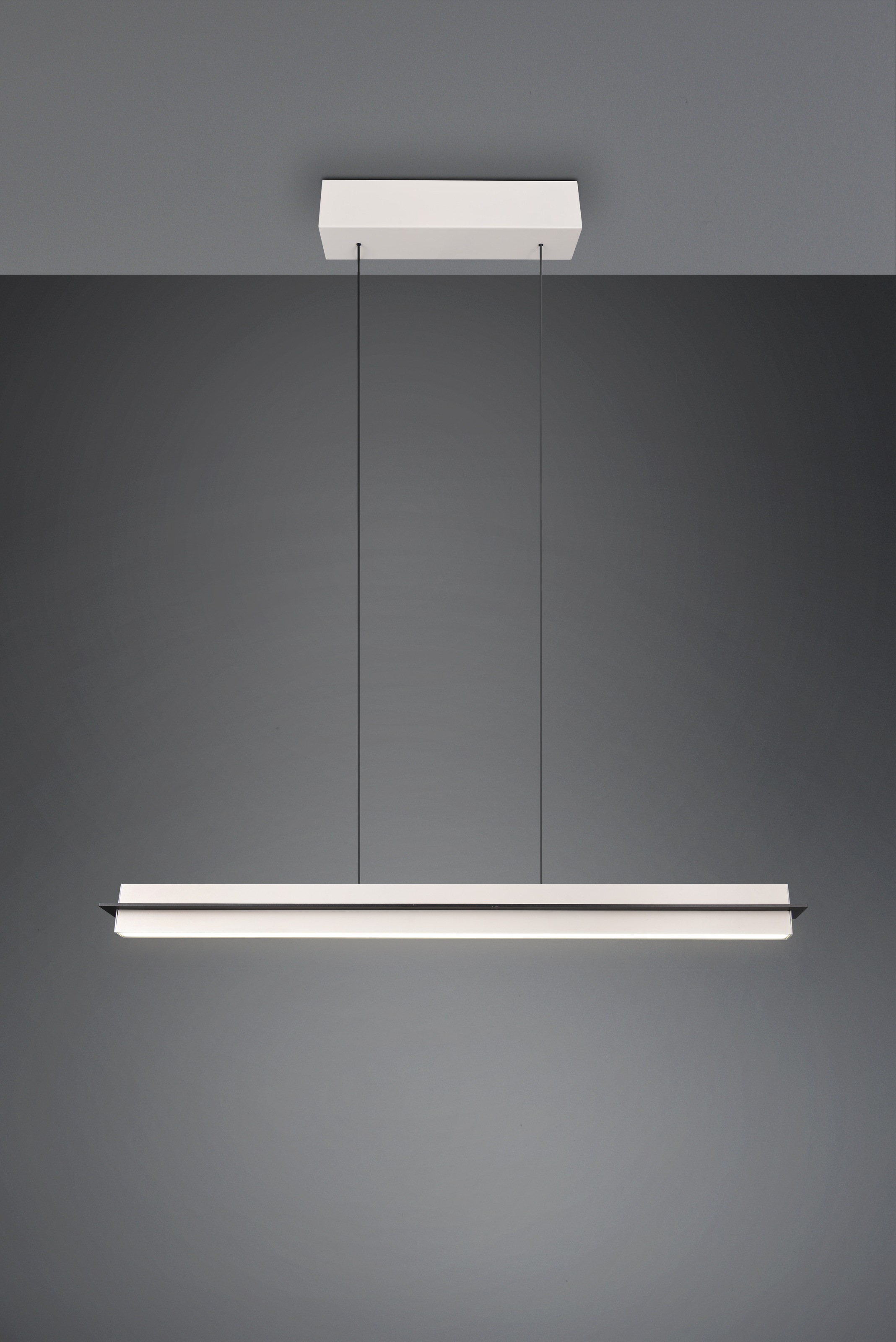TRIO Leuchten LED Pendelleuchte »EMERSON, LED Hängeleuchte höhenverstellbar, 4-Stufen Touch Dimmer«, 1 flammig, Leuchtmittel LED-Board | LED fest integriert, Lichtfarbe einstellbar 2700-5000K warm- bis kaltweiß, Höhe max 150 cm