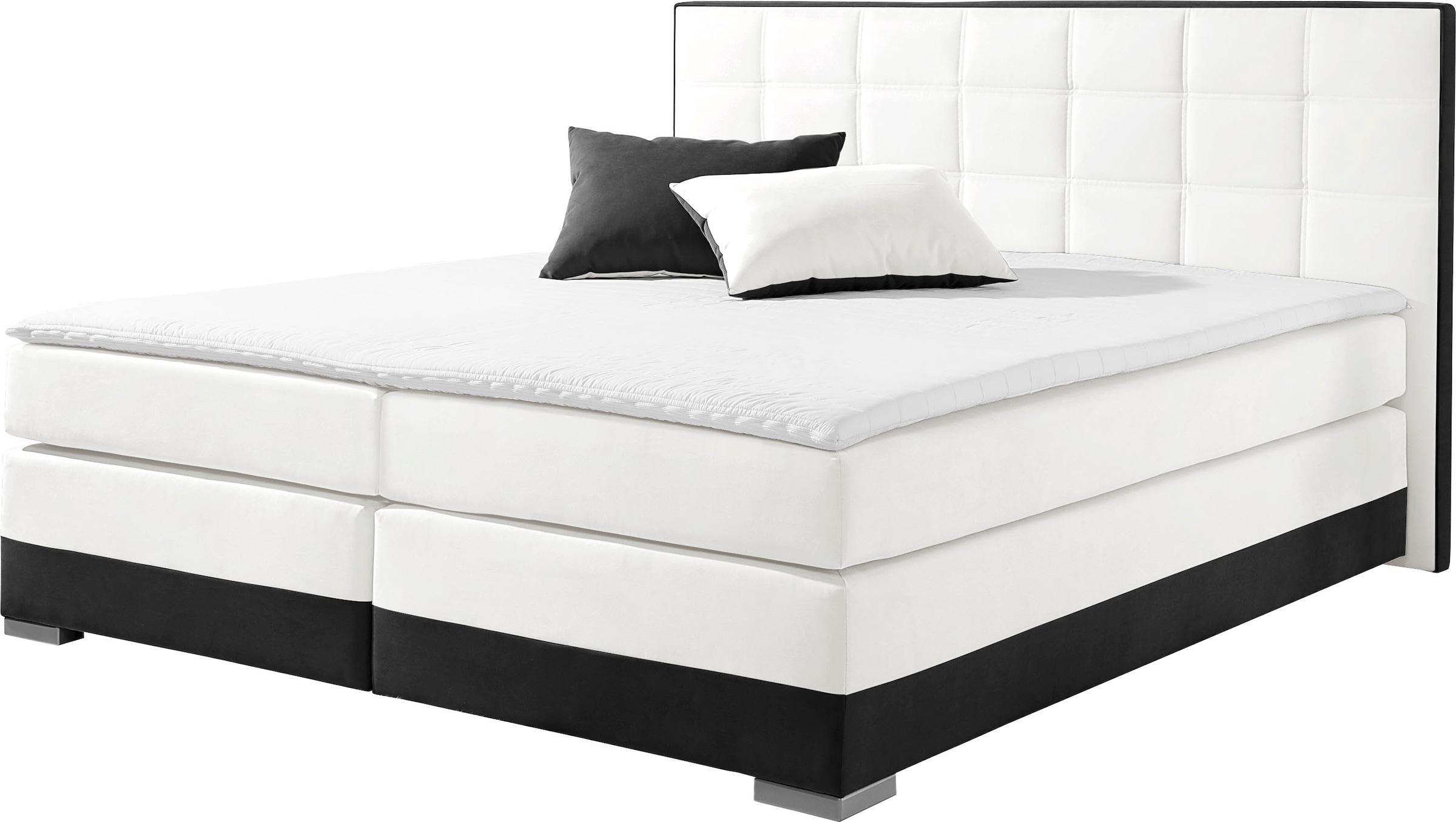 INOSIGN Boxspringbett, inklusive Topper und Wendekissen