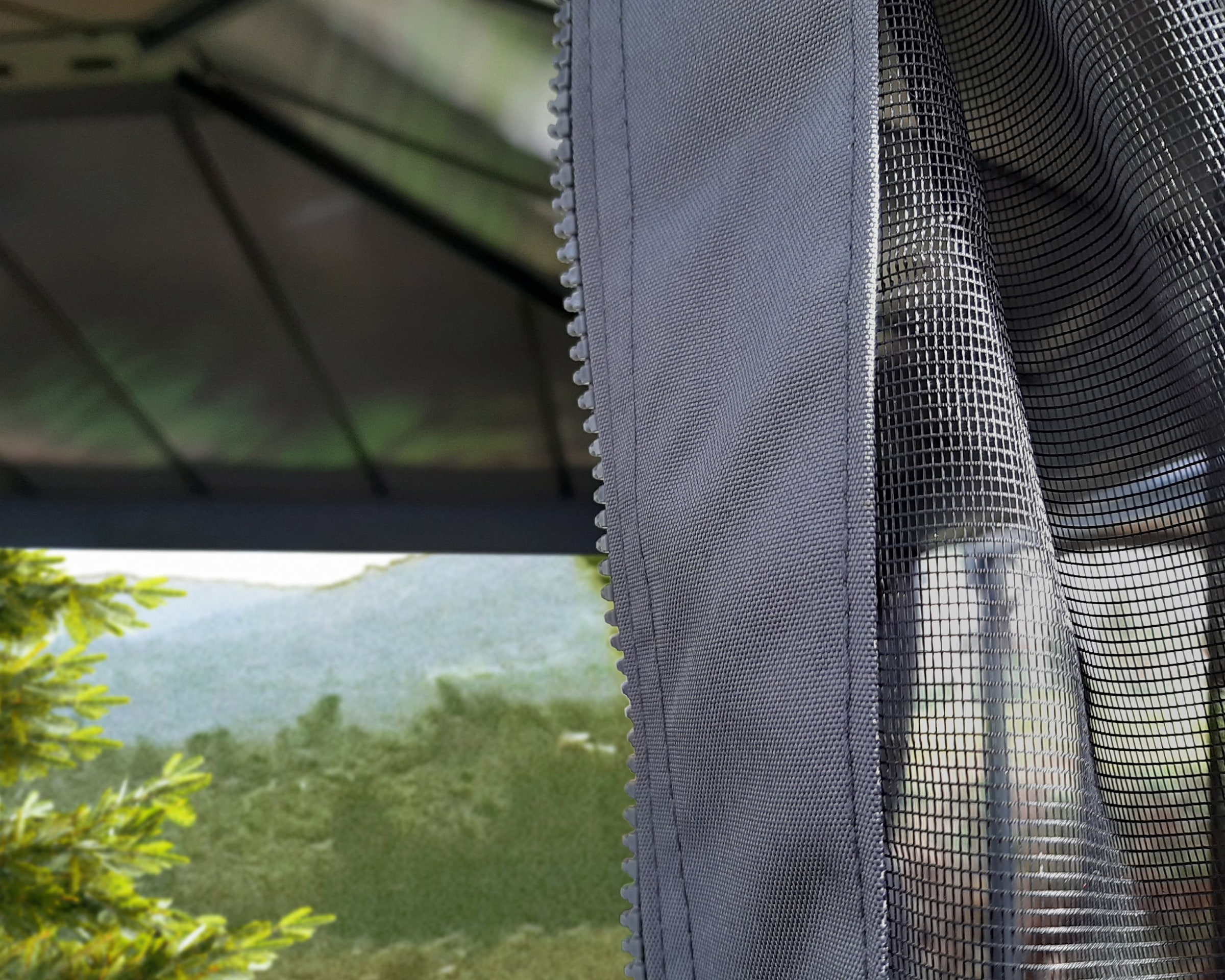 Palram - Canopia Pavillonseitenteil »Dallas Garden Gazebo Netting Set«, mit Reißverschluß und Clips