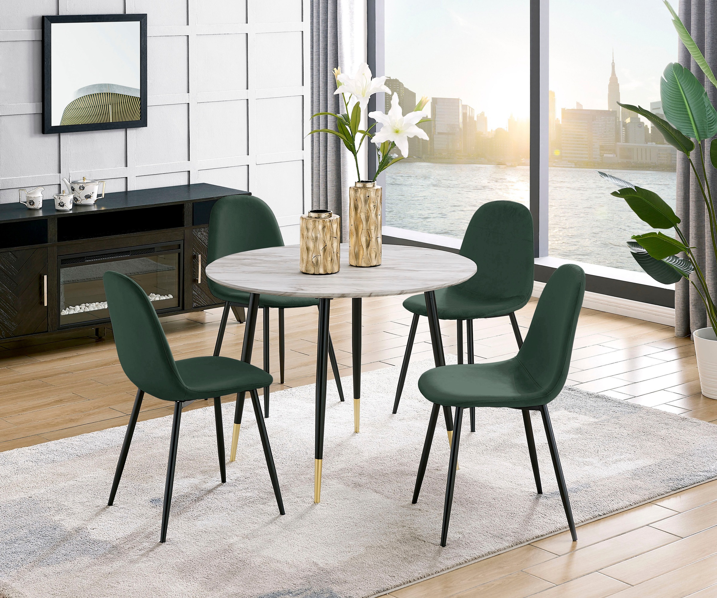 Leonique Esszimmerstuhl »Eadwine, TOPSELLER! Stuhl, Küchenstuhl, 4-Fuß Stuh günstig online kaufen