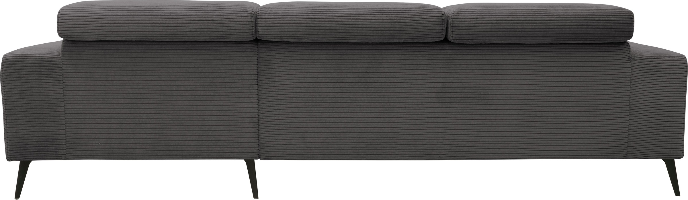 DOMO collection Ecksofa »Trento L-Form, mit Kufenfuß oder Einzelfuß«, wahlweise mit Kopfteilverstellung, Recamiere links/rechts bestellbar
