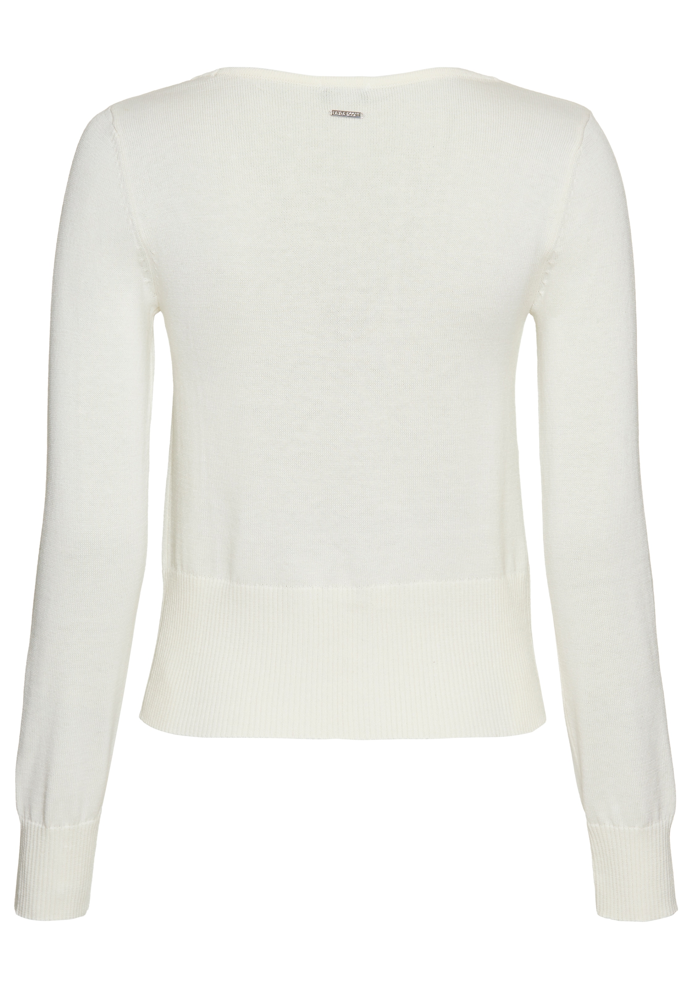 Laura Scott Strickjacke mit modischen Bändern zu schließen