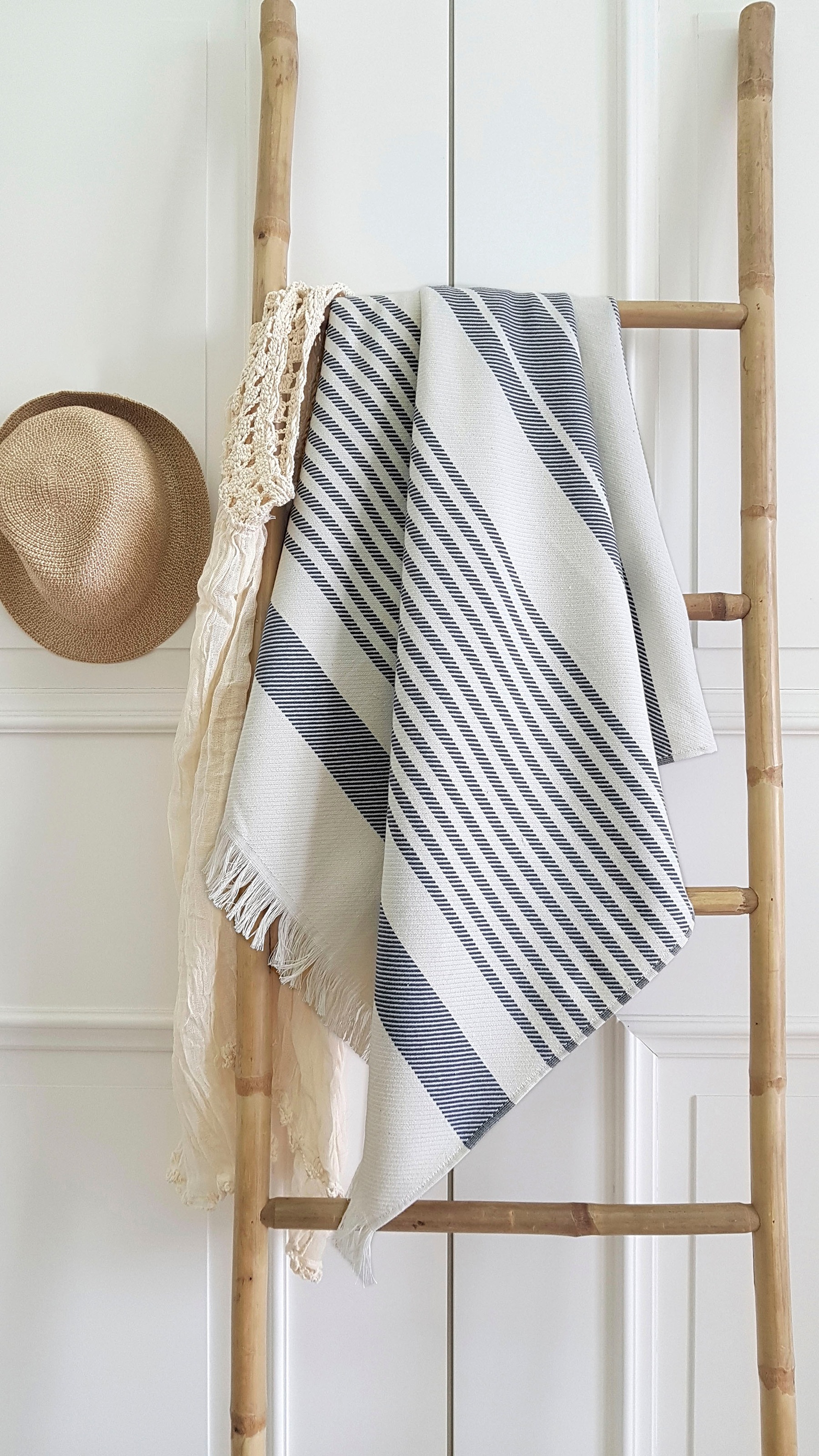 framsohn frottier Hamamtuch »Boho Living - Steifen Muster«, (Packung, 1 St. günstig online kaufen