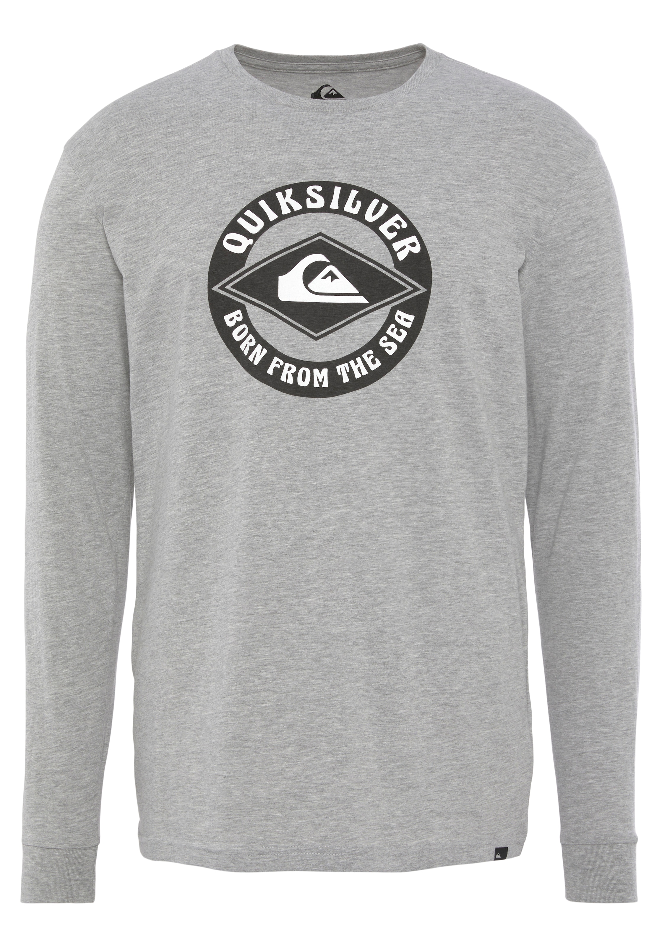 Quiksilver Langarmshirt »Herren Doppelpack mit Logodruck«, (Packung, 2 tlg.)