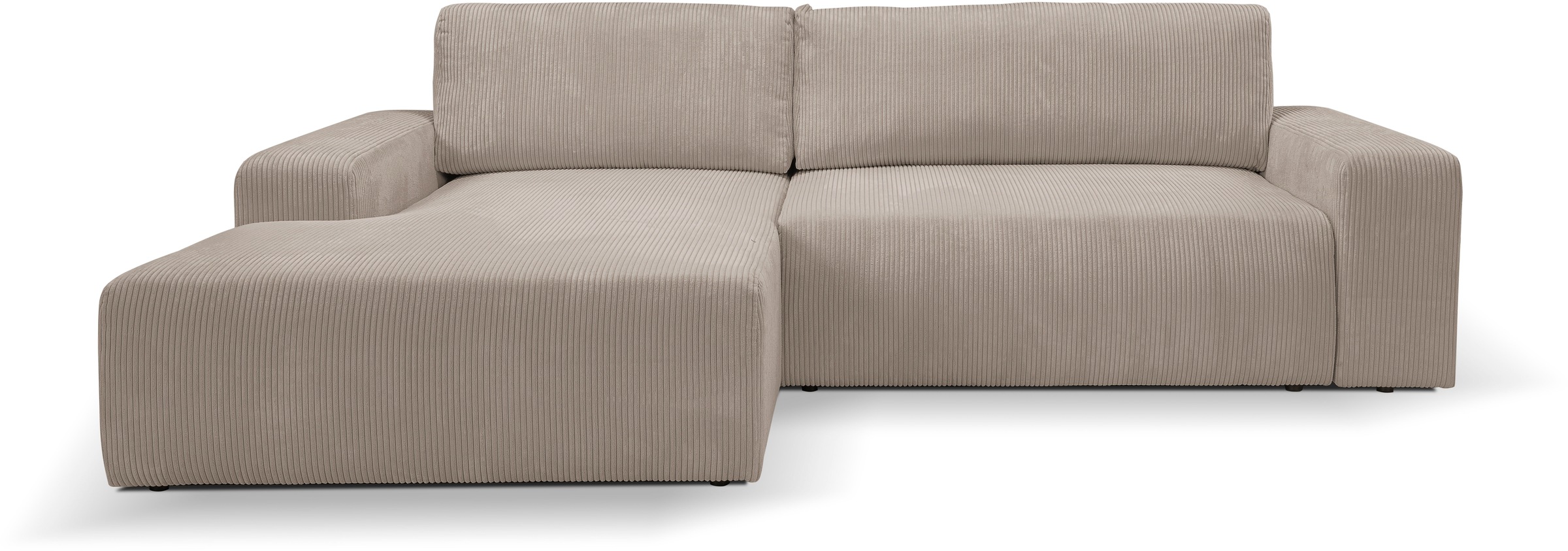 WERK2 Ecksofa »Rotterdam-L, kuschelweicher Cord oder Breitcord, L-Form, Bre günstig online kaufen