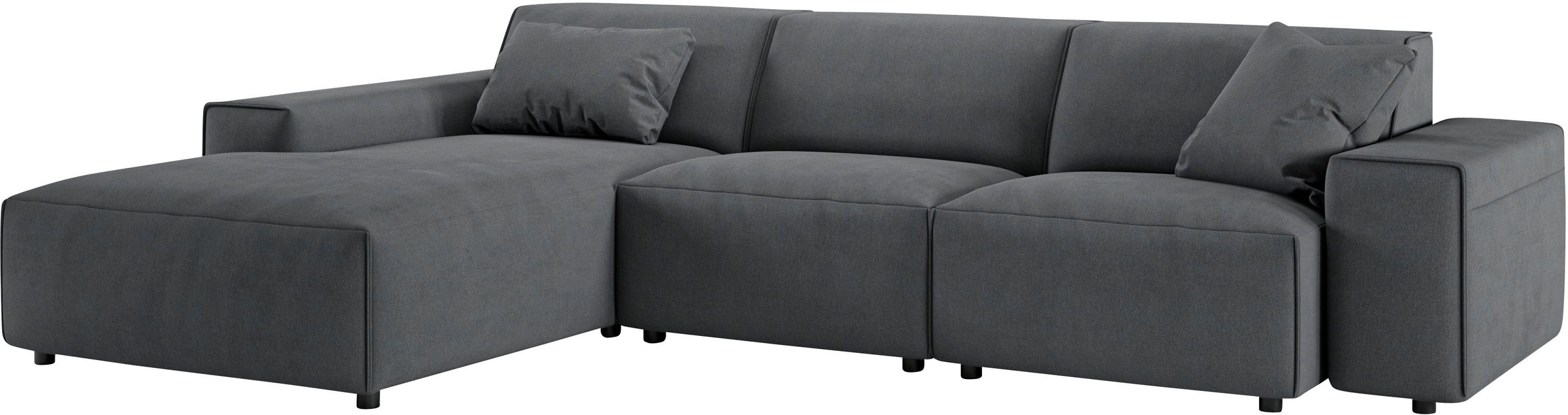 andas Ecksofa »Glimminge auch in Breitcord, Feincord, Bouclé + Easy care-Bezug«, L-Form, Breite 294, Zierkissen