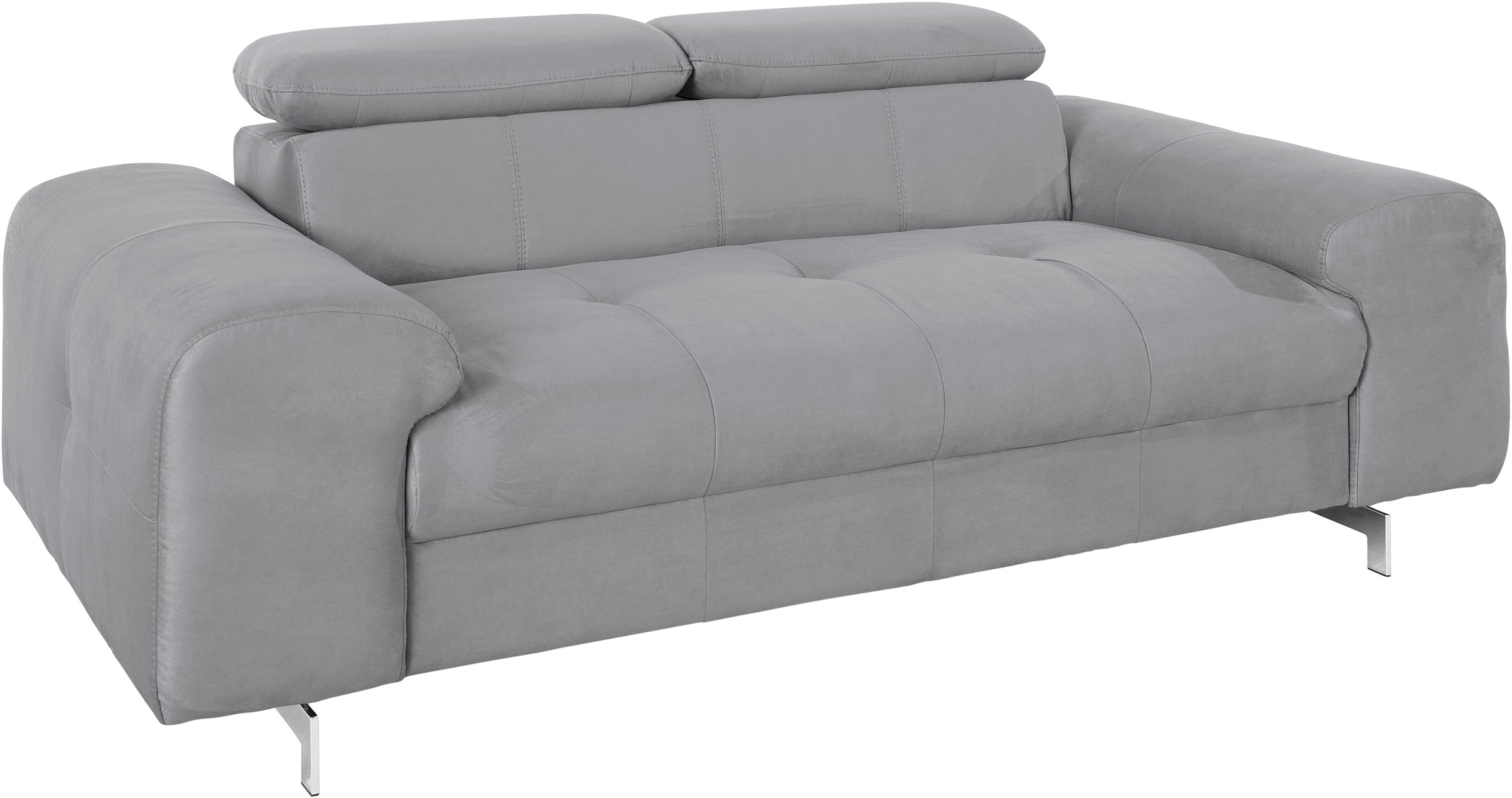 COTTA 2-Sitzer »Chef«, Big-Sofa mit Kopfteilverstellung, edle Metallkufen