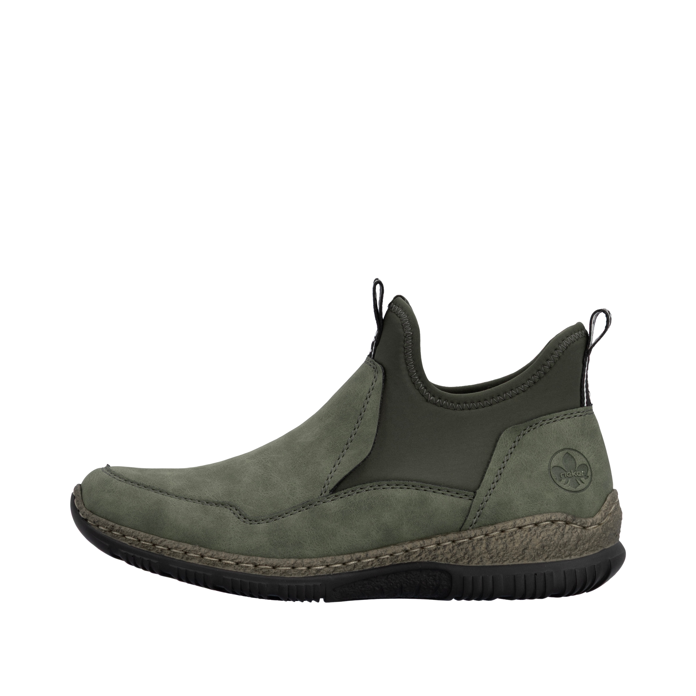 Rieker Schlupfboots  Slipper, Slip-on Sneaker, Stiefelette mit MemoSoft-Innensohle