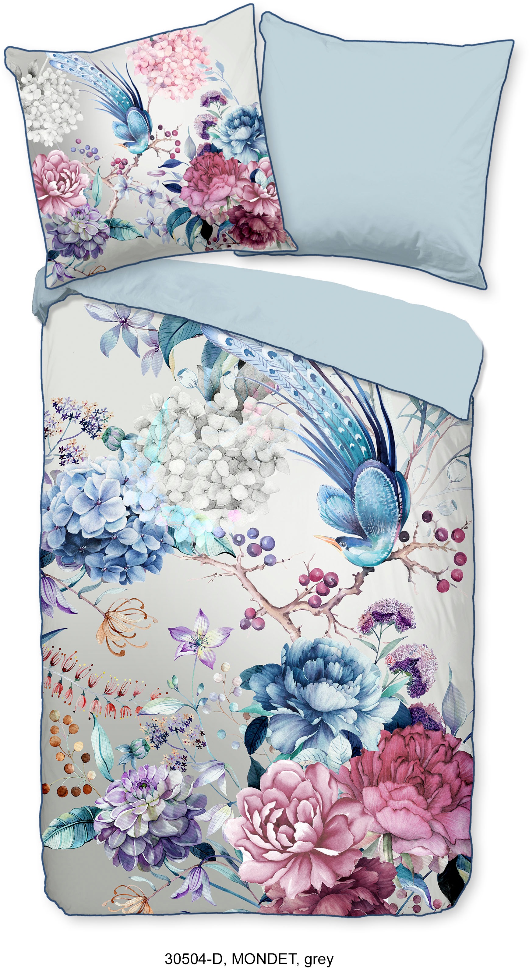 Descanso Wendebettwäsche »Ignadi« 2 Stk. tlg. Baumwolle, Satin, 155x220, Bi günstig online kaufen