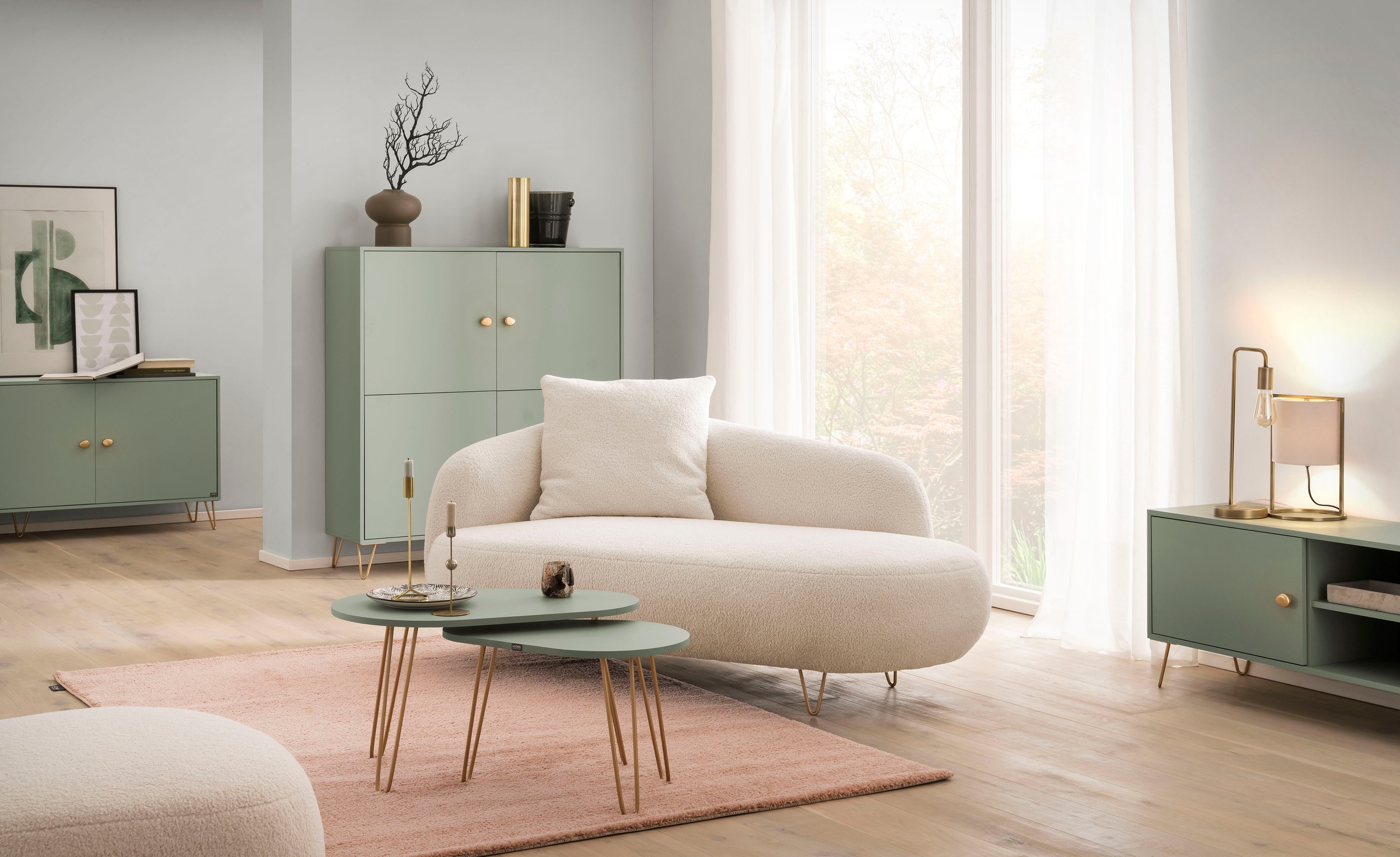 LOOKS by Wolfgang Joop TV-Board "Looks Organic" Mit hochwertigen Metallbesc günstig online kaufen