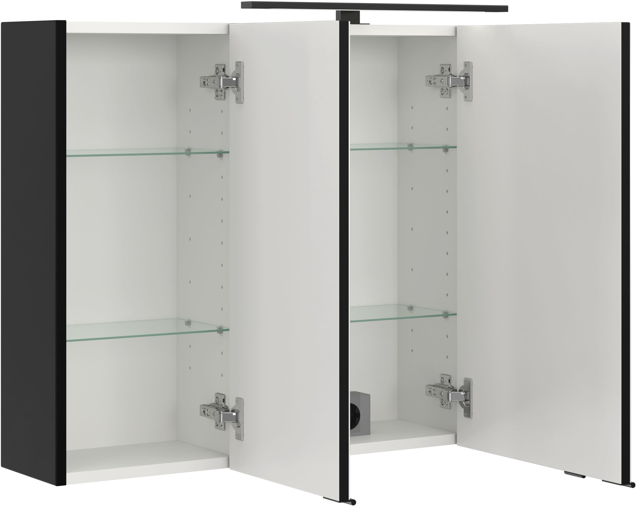 welltime Badmöbel-Set »SALVADA, 5tlg-Set, gedämpfte Scharniere, Softclose, Keramikbecken« Maße (B/T/H): 180/47,5/200 cm, 